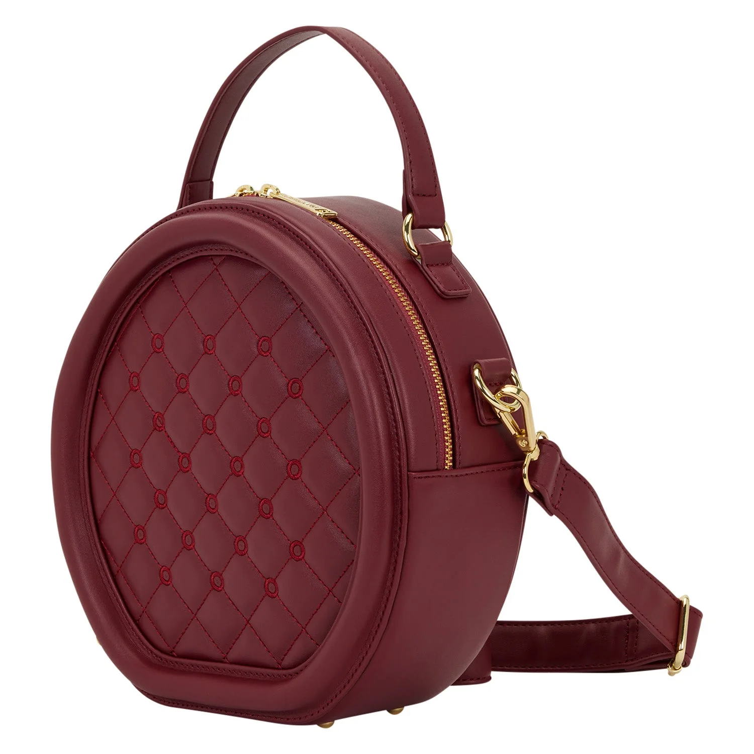 Loungefly Originals Red Quilted Pin Trader Crossbody Bag - Image 2
