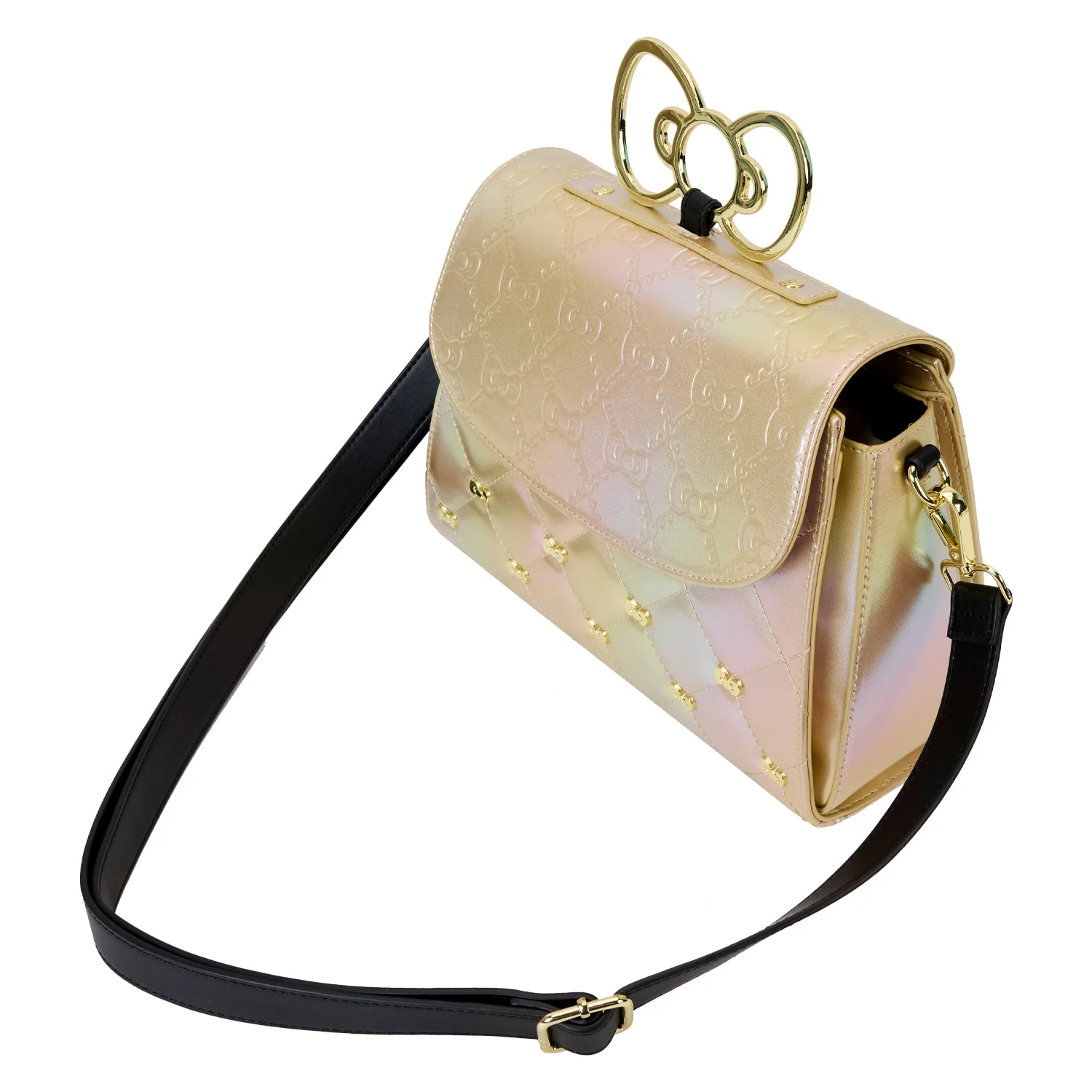 Loungefly x Sanrio Hello Kitty 50th Anniversary Gold Crossbody Bag - Image 3