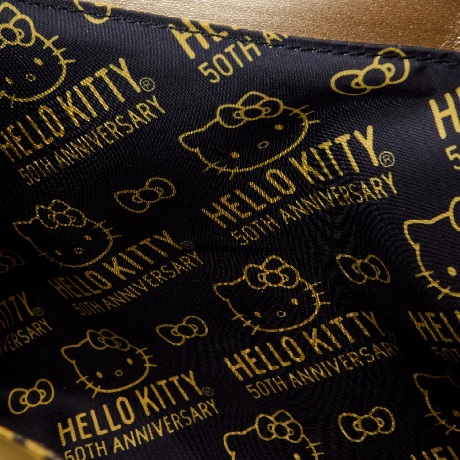 Loungefly x Sanrio Hello Kitty 50th Anniversary Gold Crossbody Bag - Image 5