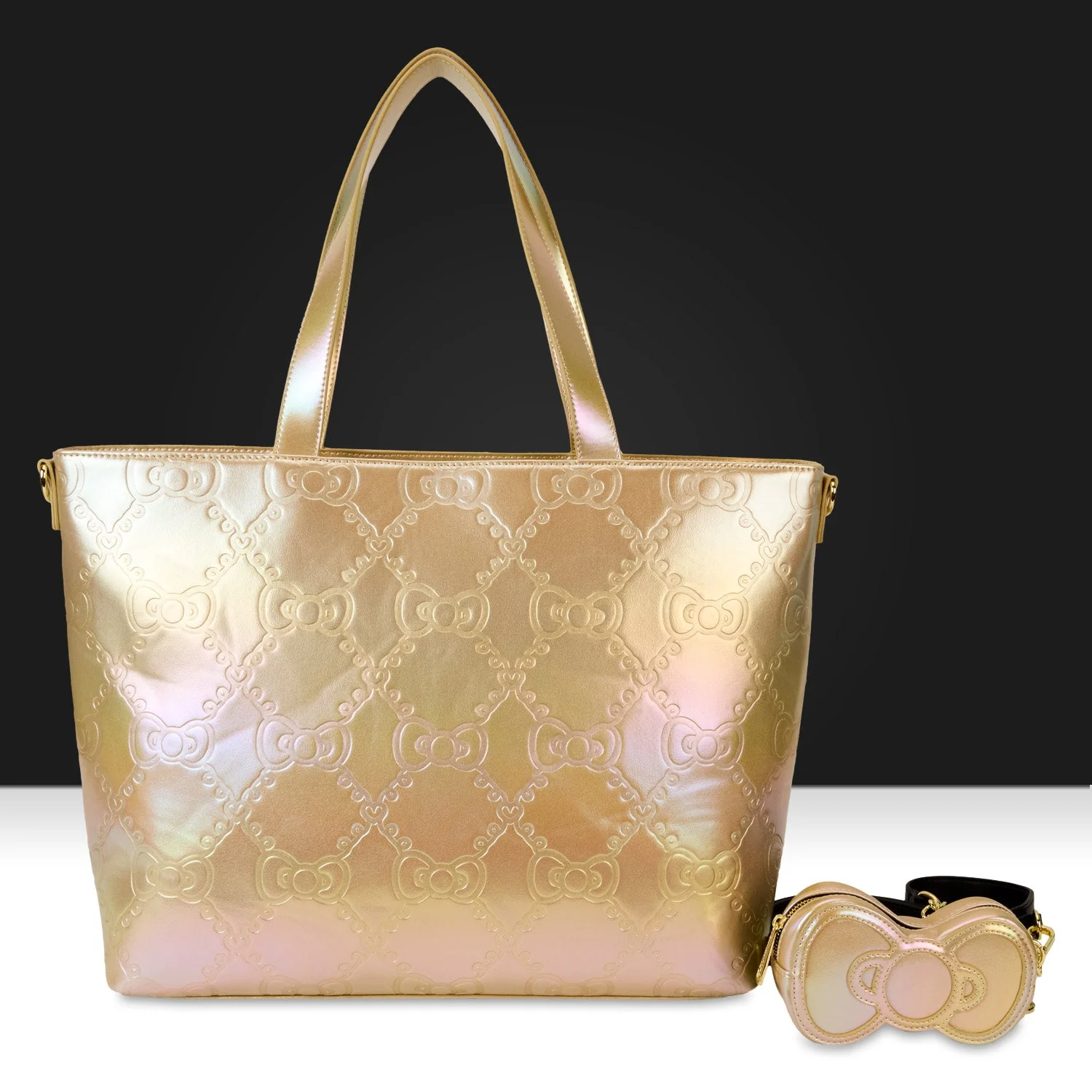 Loungefly x Sanrio Hello Kitty 50th Anniversary Gold Tote Bag