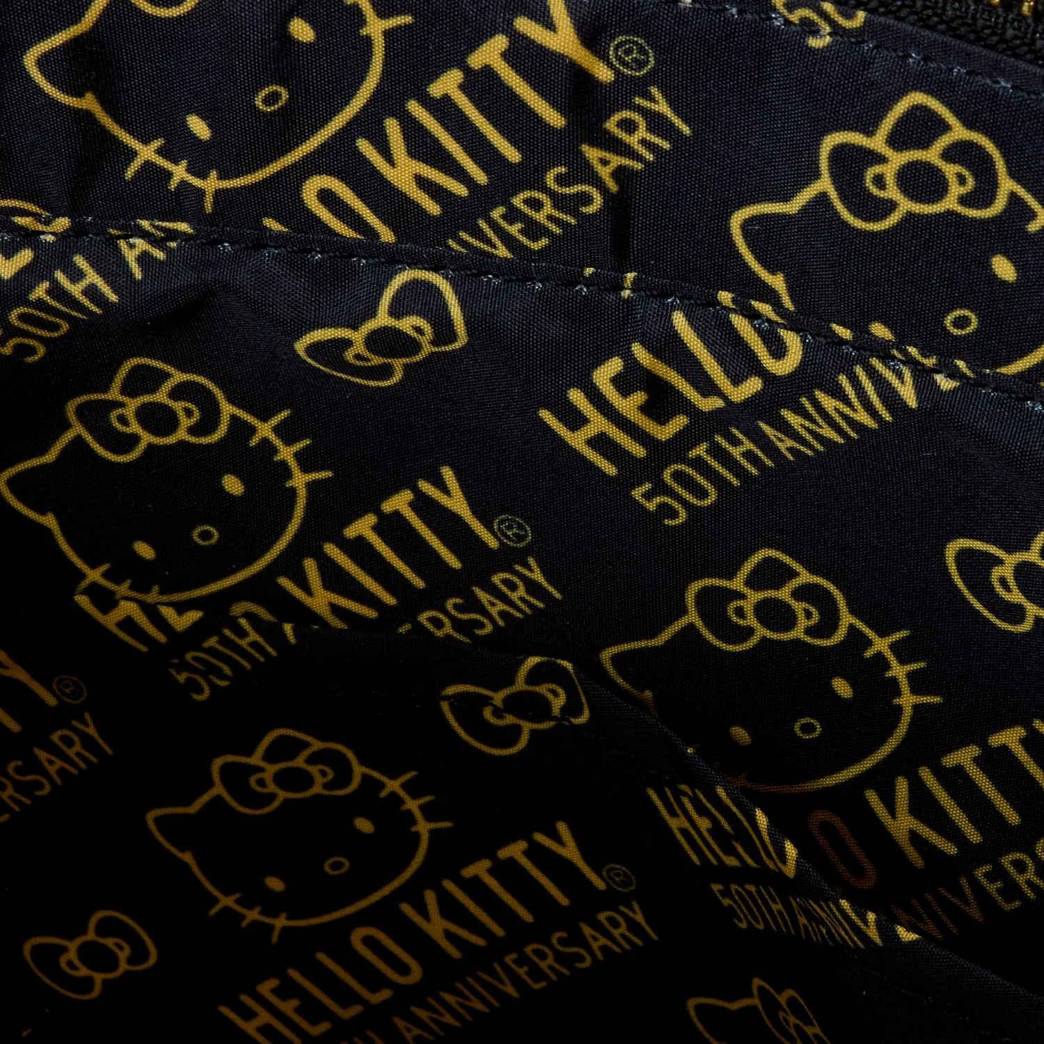 Loungefly x Sanrio Hello Kitty 50th Anniversary Gold Tote Bag - Image 5