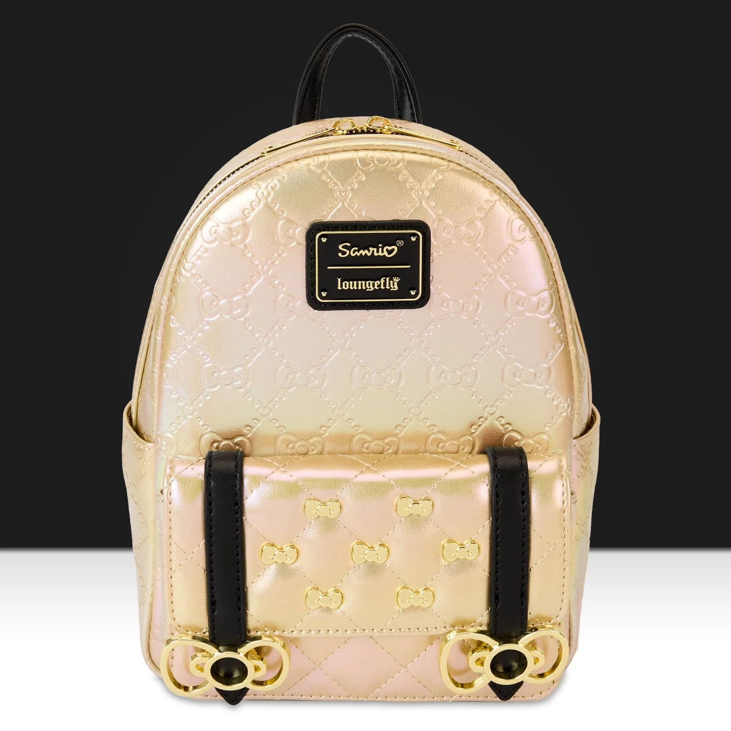 Loungefly x Sanrio 50th Anniversary Metallic Gold Mini Backpack