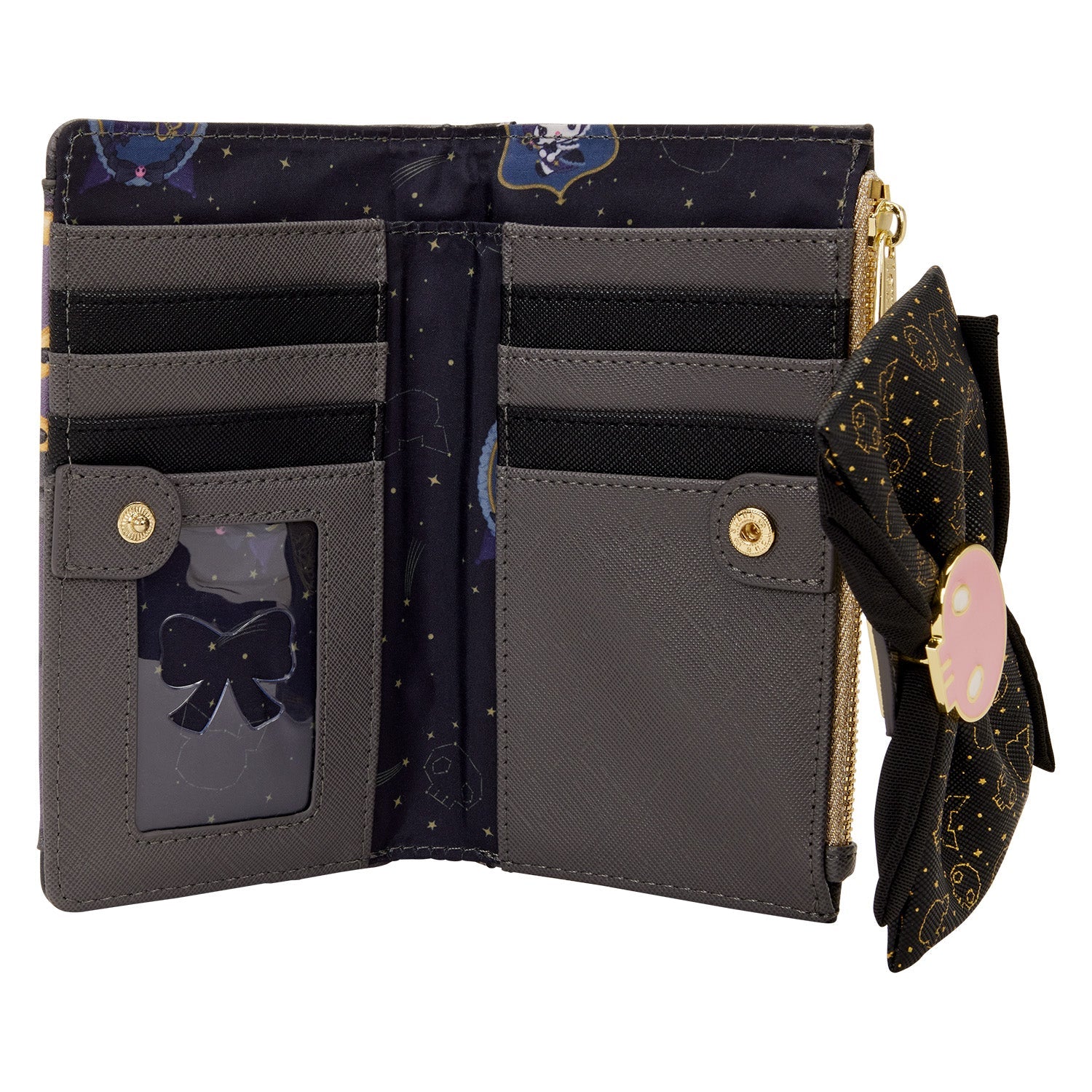 Loungefly x Sanrio Kuromi 20th Anniversary Bi-Fold Wallet - Image 4