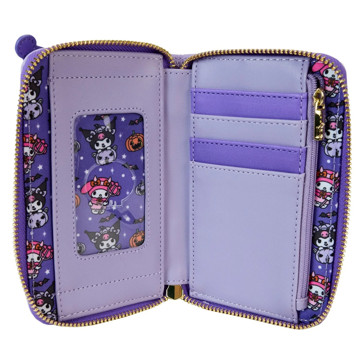 Loungefly x Sanrio Kuromi Pupkin Zip Around Wallet - Image 4