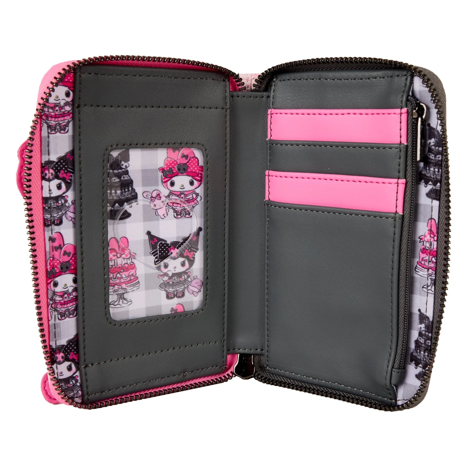 Loungefly x Sanrio My Melody and Kuromi Zip Around Wallet - Image 4