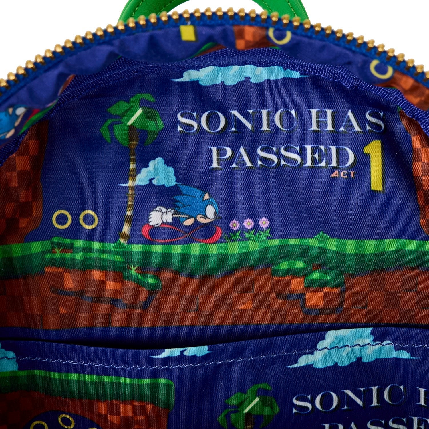 Loungefly x Sonic the Hedgehog Green Hill Zone Light Up Mini Backpack - Image 6