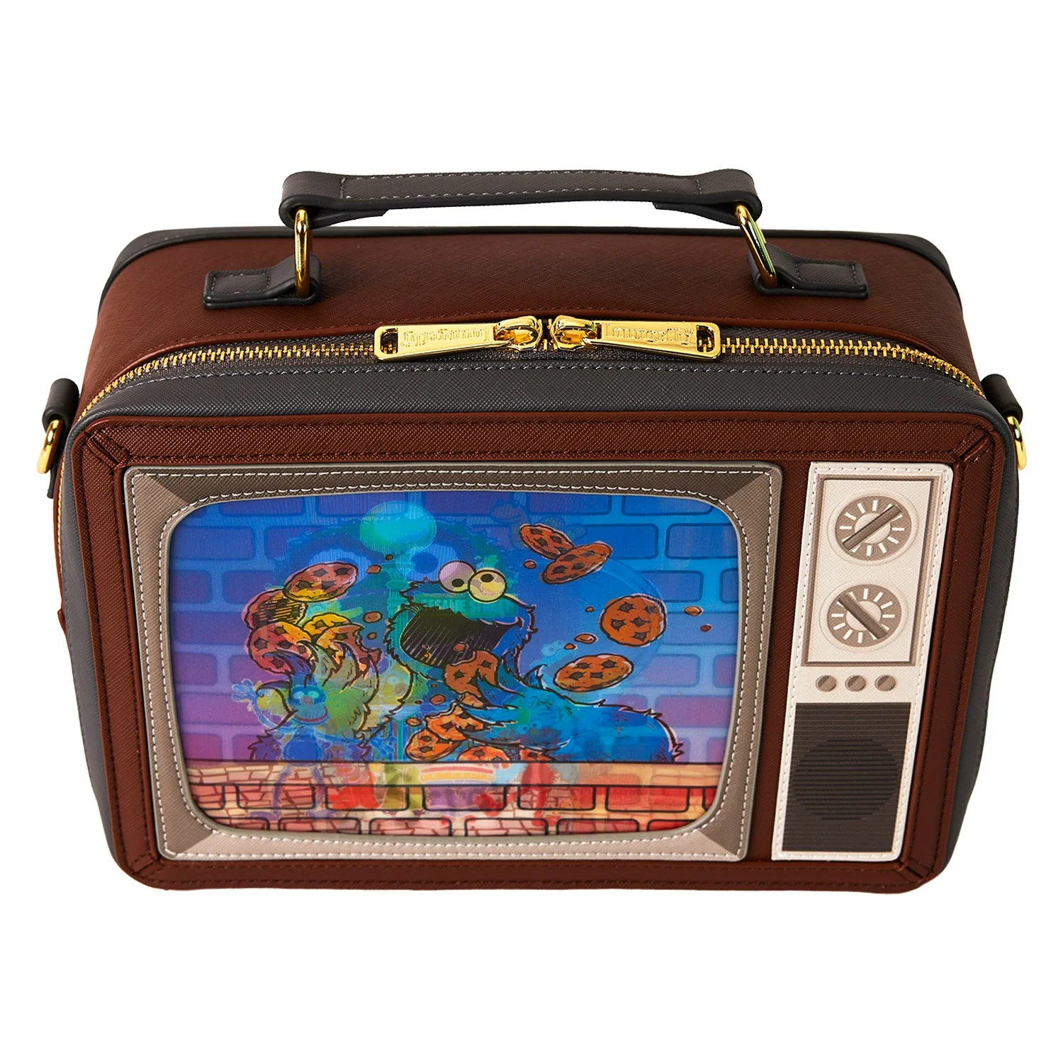 Loungefly x Sesame Street Lenticular Retro TV Crossbody Bag - Image 2