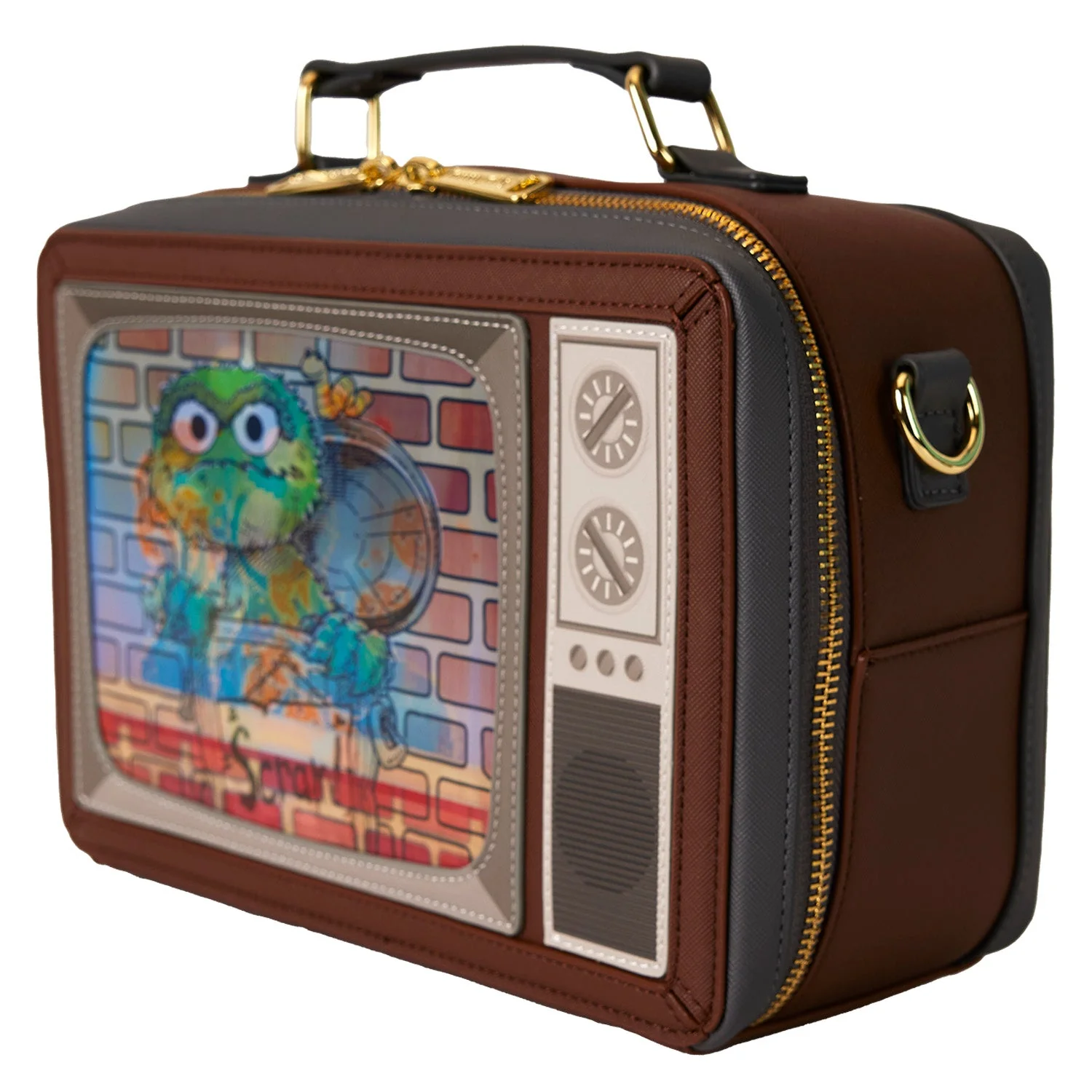 Loungefly x Sesame Street Lenticular Retro TV Crossbody Bag - Image 3