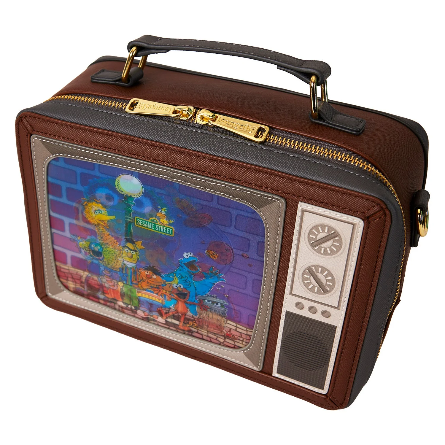 Loungefly x Sesame Street Lenticular Retro TV Crossbody Bag - Image 8
