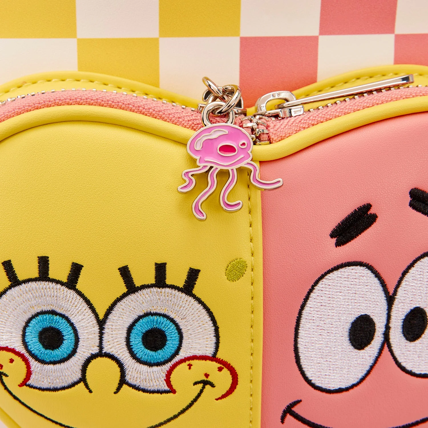 Loungefly x Spongebob Squarepants & Patrick Star Checkered Mini Backpack - Image 6