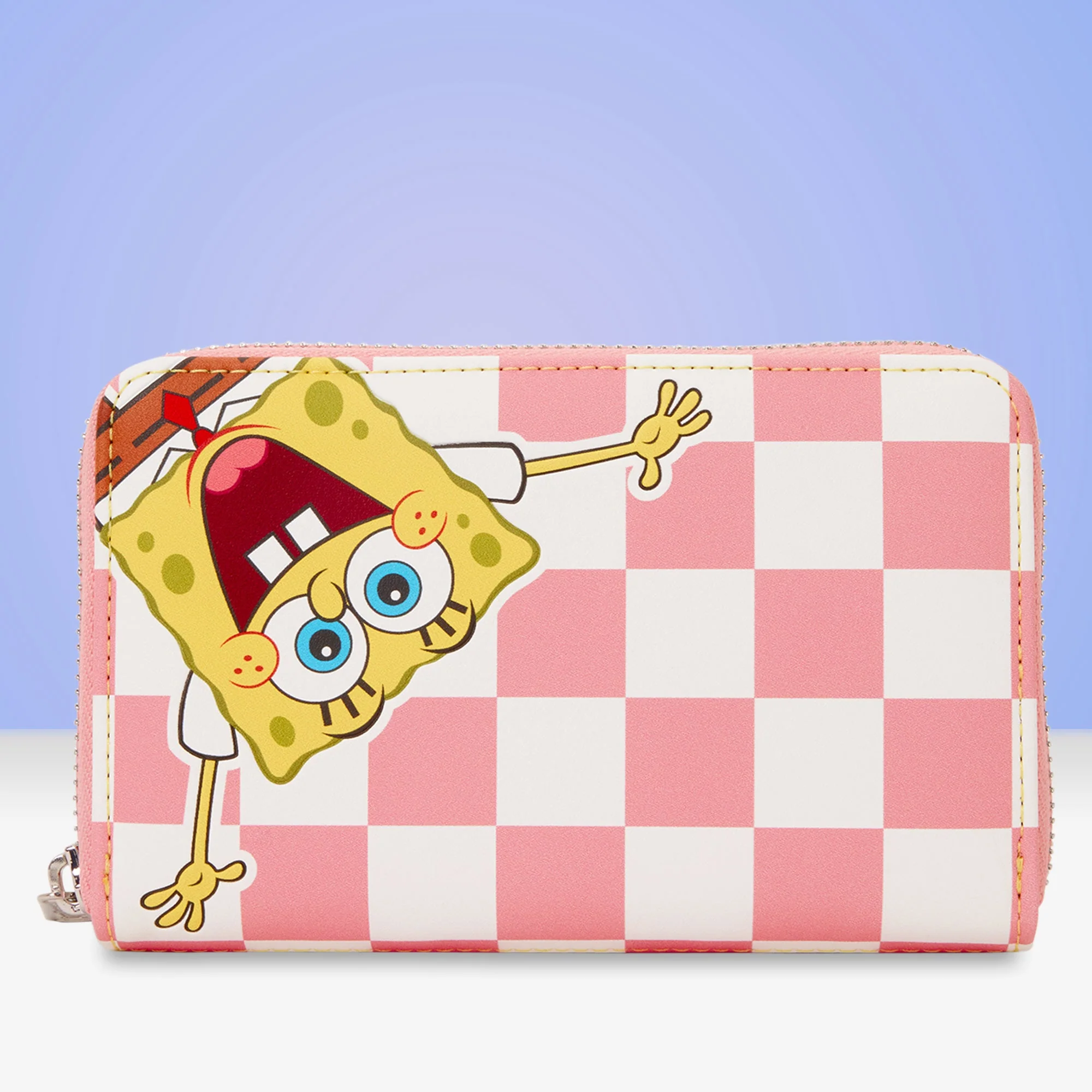Loungefly x Spongebob Squarepants & Patrick Star Checkered Zip Around Wallet