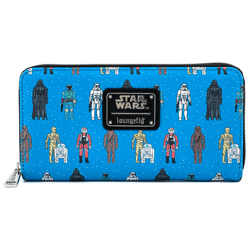 Loungefly x Star Wars Action Figures Line Up Zip Around Purse - Image 3