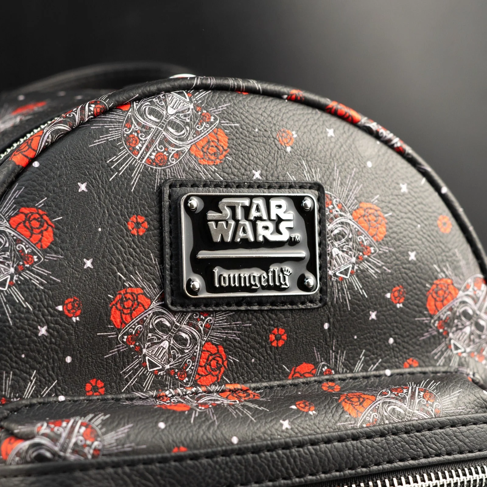 Loungefly x Star Wars Darth Vader Sugar Skull Rose Print Mini Backpack - Image 2