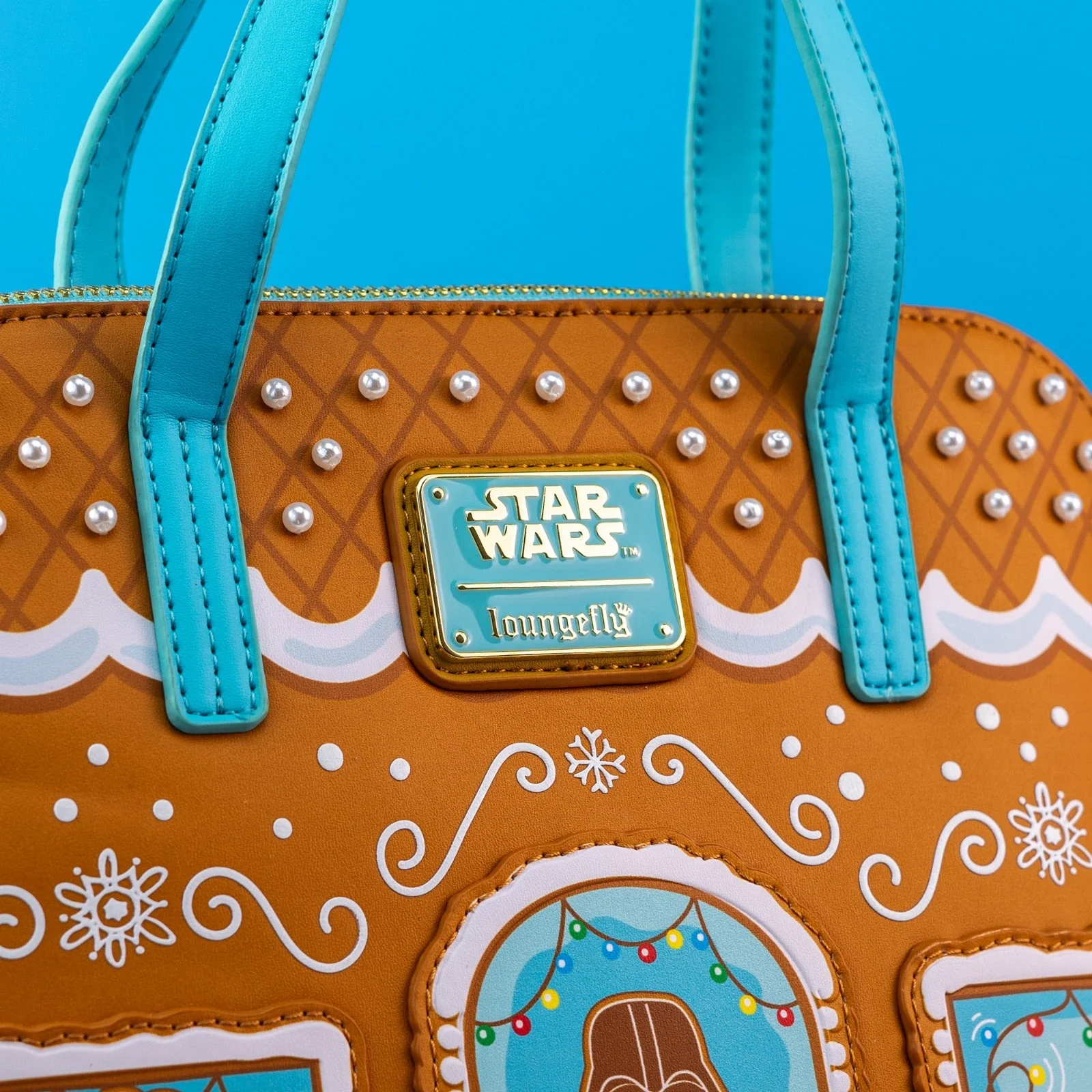 Loungefly x Star Wars Festive Gingerbread House Crossbody Bag - Image 2