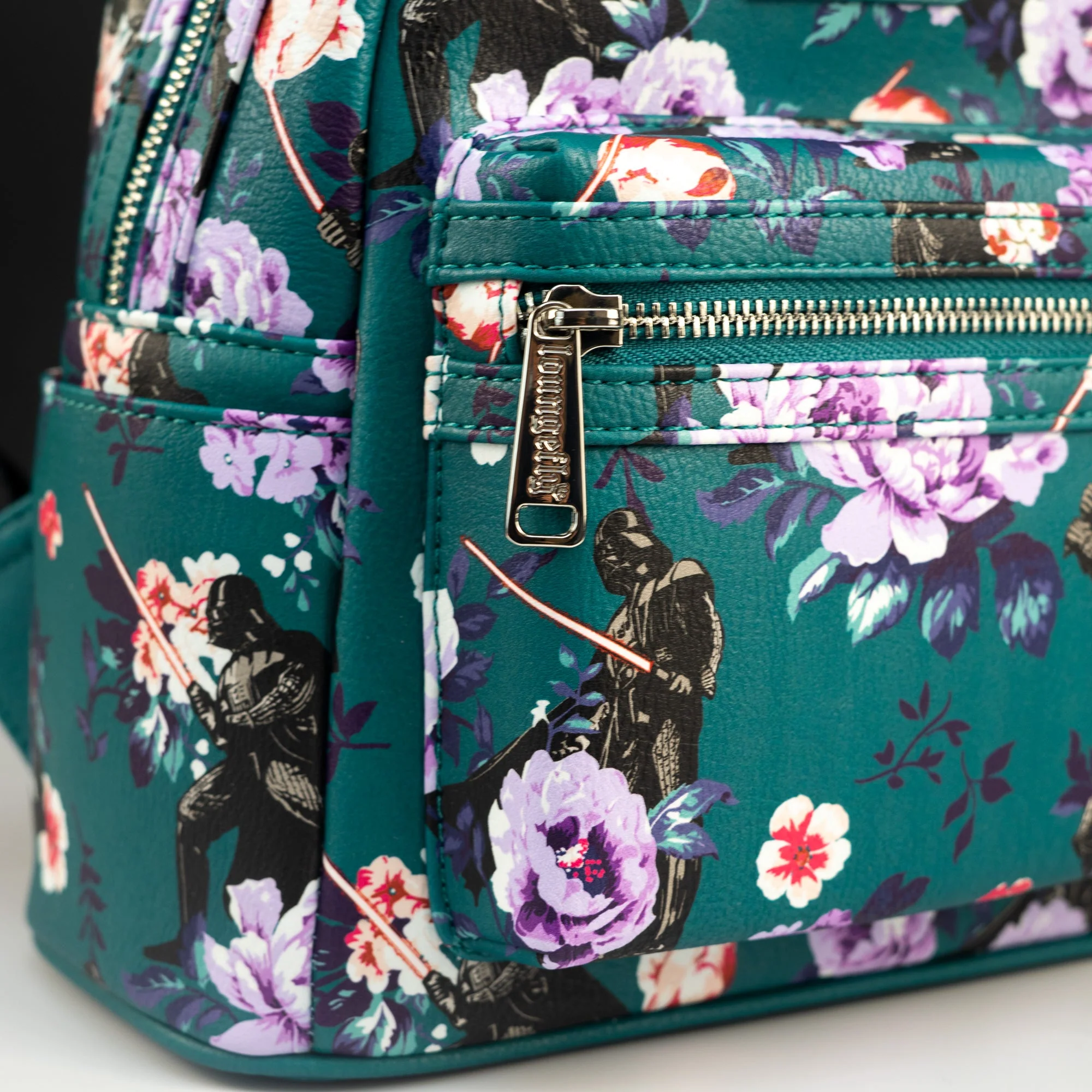 Loungefly x Star Wars Floral Darth Vader AOP Mini Backpack - Image 3