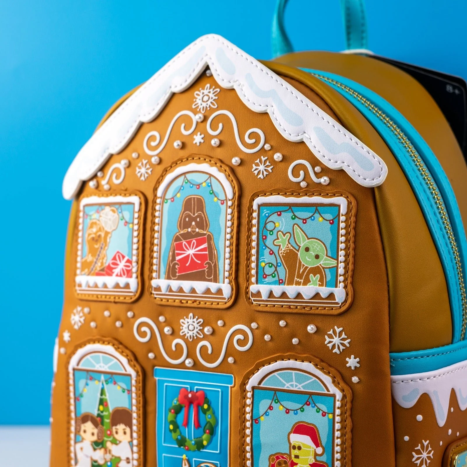Loungefly x Star Wars Festive Gingerbread House Mini Backpack - Image 2
