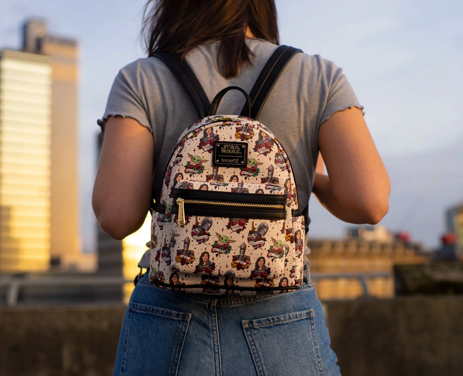 Loungefly x Star Wars Mandalorian Tattoo Mini Backpack - Image 2