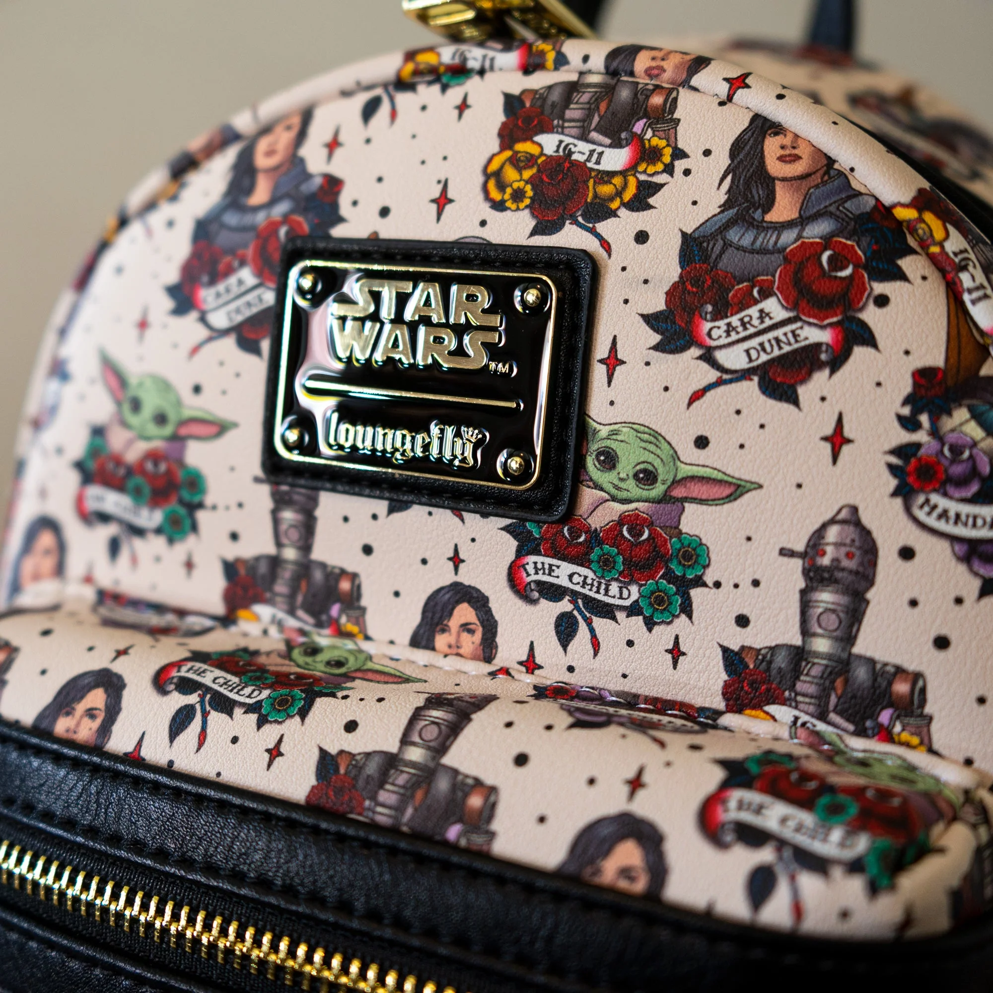 Loungefly x Star Wars Mandalorian Tattoo Mini Backpack - Image 3
