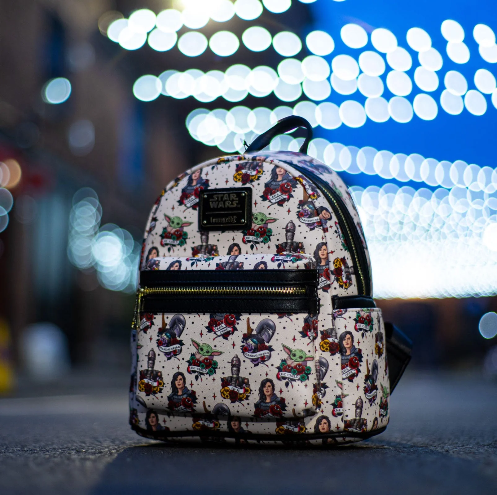 Loungefly x Star Wars Mandalorian Tattoo Mini Backpack - Image 5
