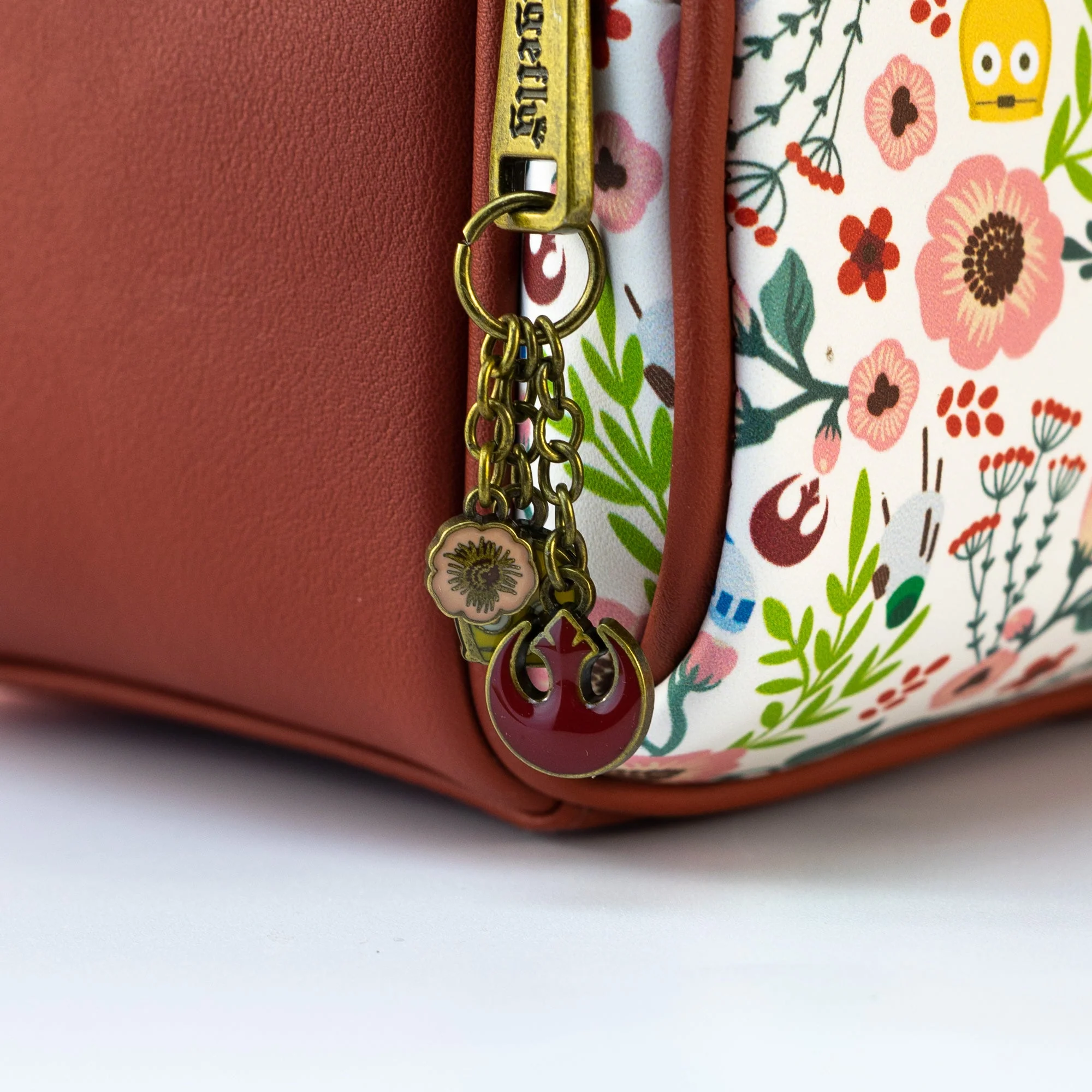 Loungefly x Star Wars Rebel Droids Floral Print Mini Backpack - Image 4