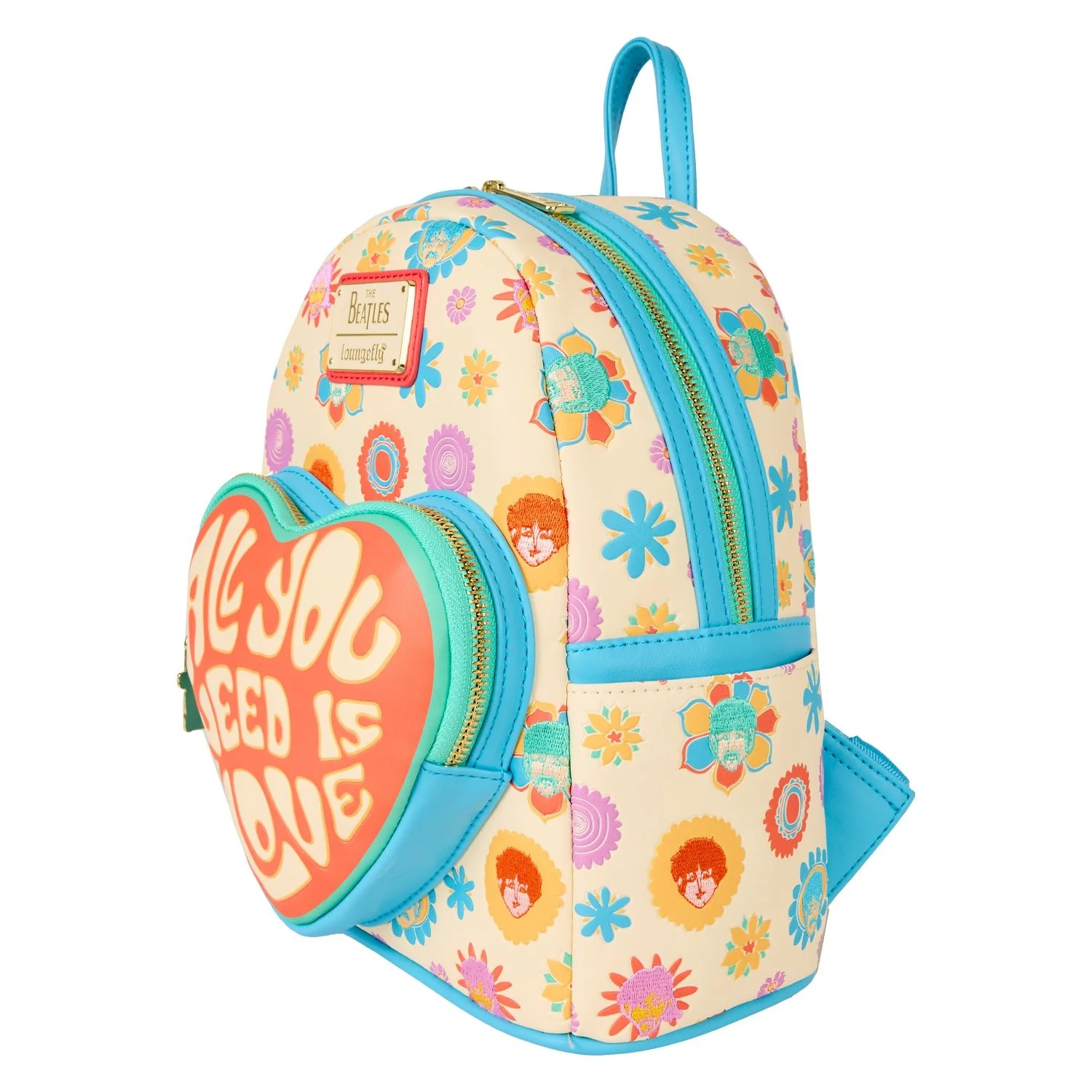 Loungefly x The Beatles All You Need Is Love Mini Backpack - Image 2