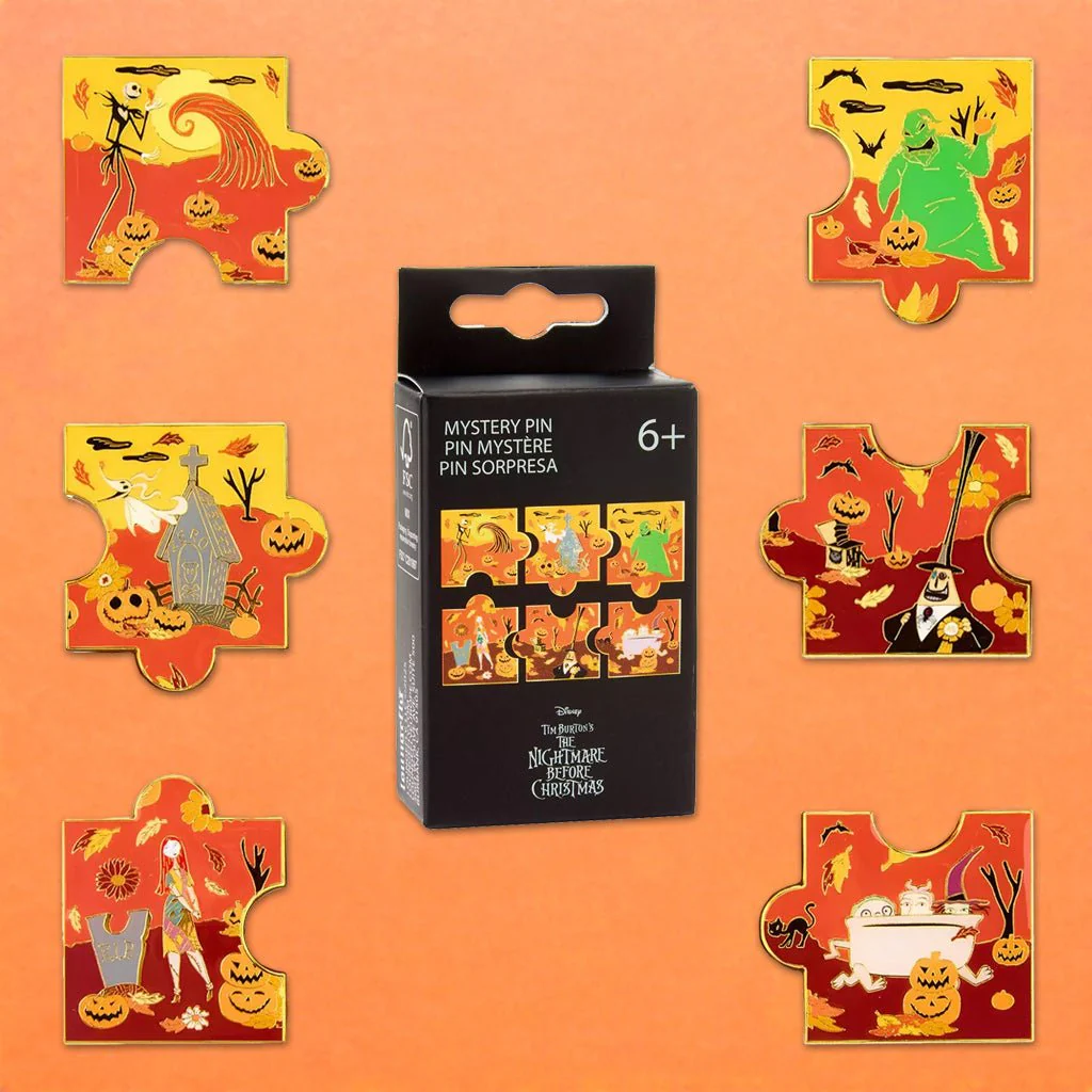 Loungefly x The Nightmare Before Christmas Autumn Character Puzzle Blind Box Mystery Pin