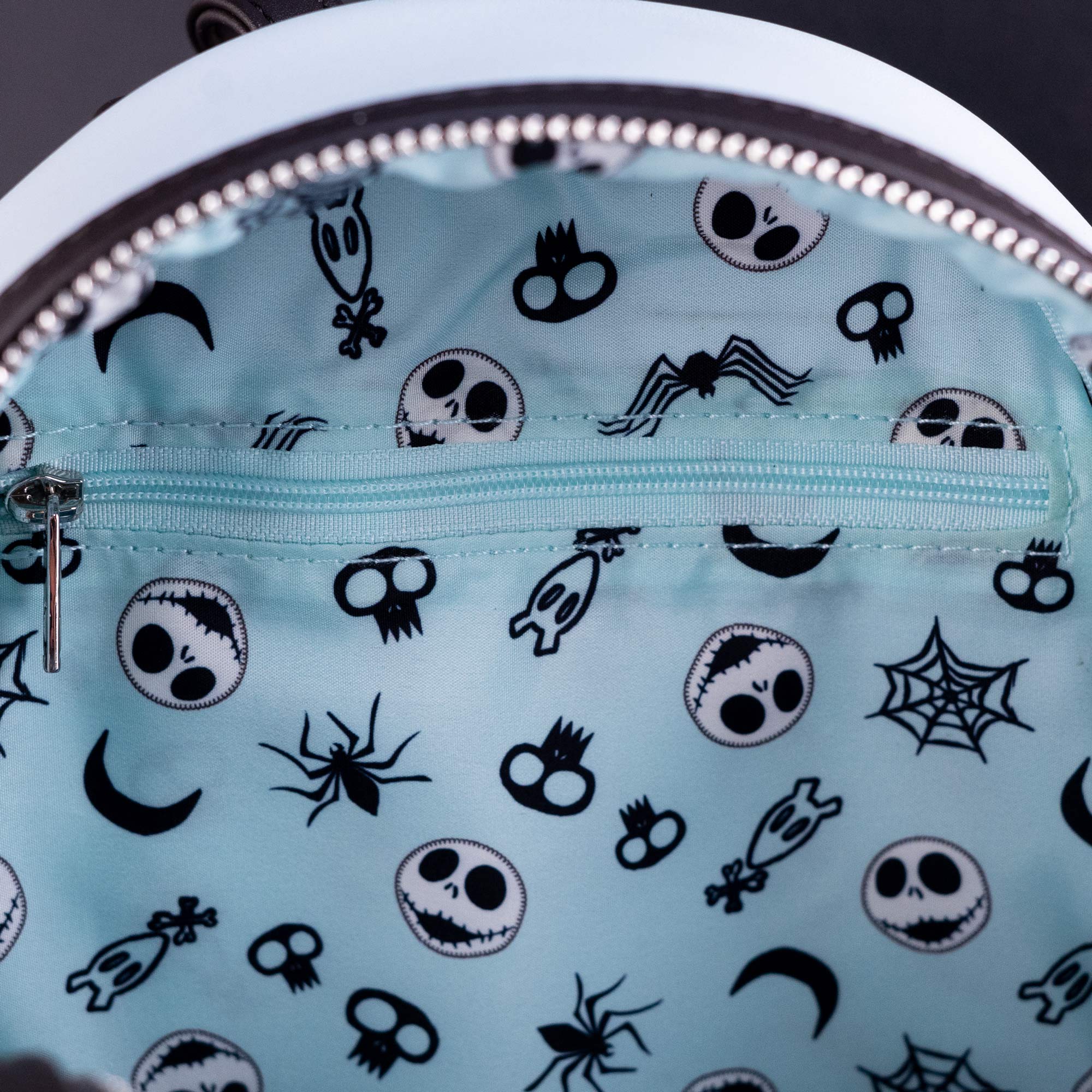 Loungefly x The Nightmare Before Christmas Jack and Sally Heart Sequin Mini Backpack - Image 6