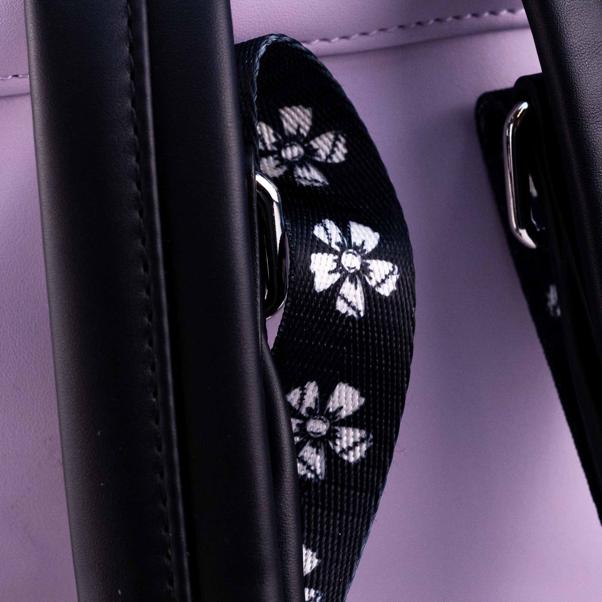 Loungefly x The Nightmare Before Christmas Jack and Sally Lavender Floral Mini Backpack - Image 9