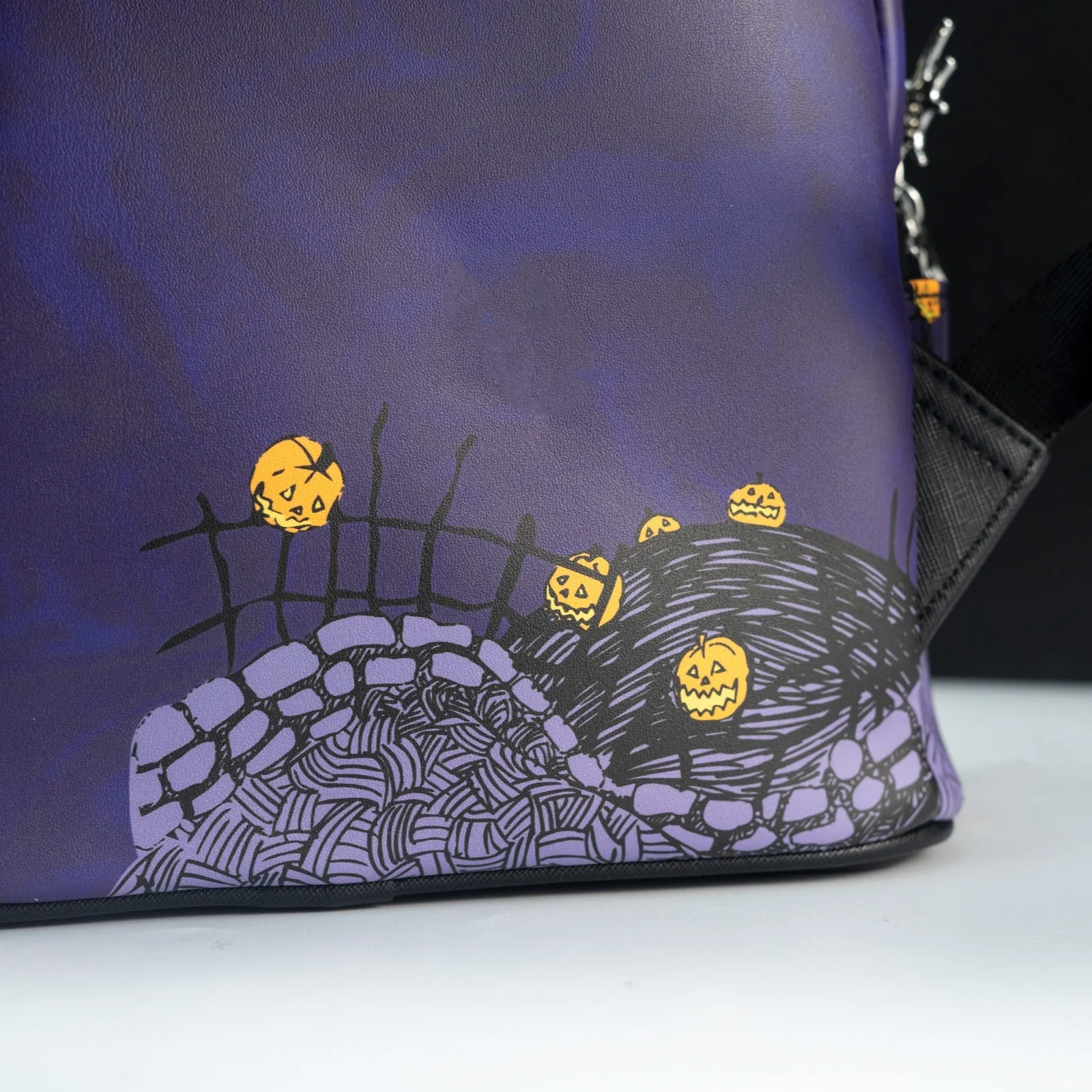 Loungefly x The Nightmare Before Christmas Zero, Jack and Sally Graveyard Scene Mini Backpack - Image 4
