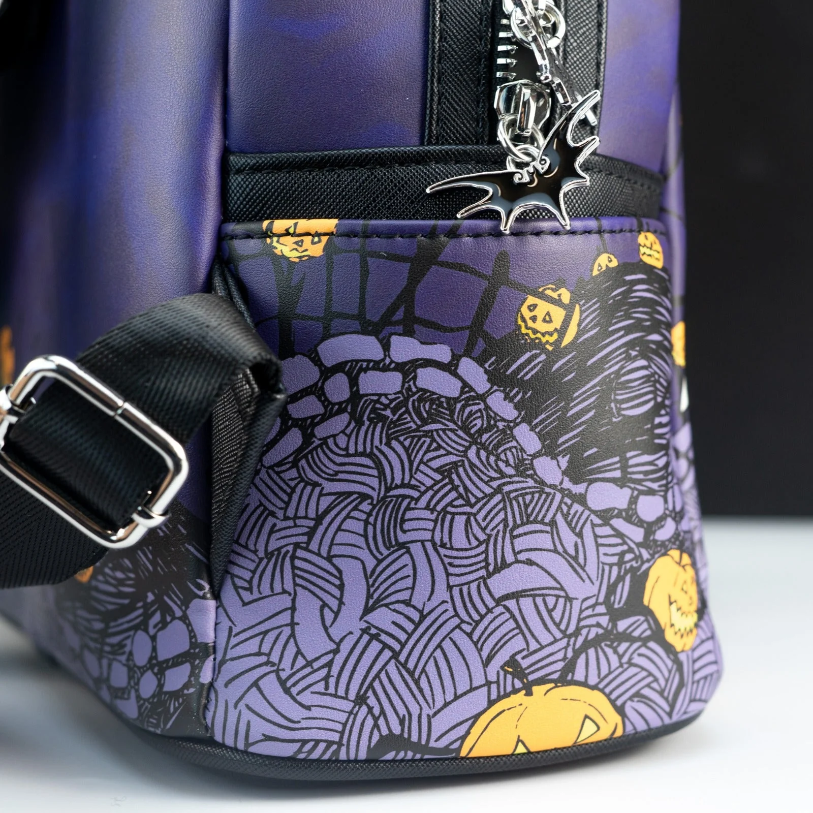 Loungefly x The Nightmare Before Christmas Zero, Jack and Sally Graveyard Scene Mini Backpack - Image 6