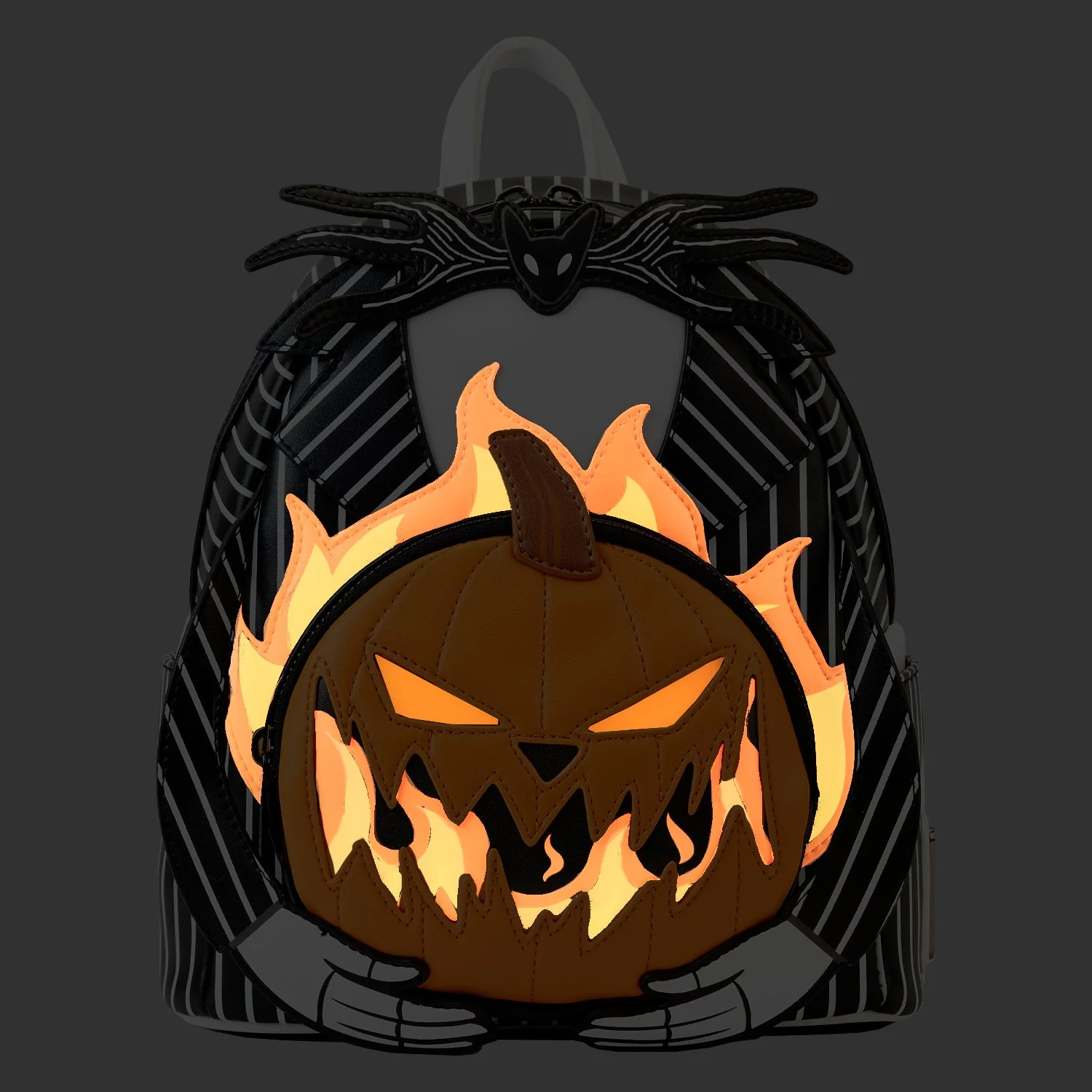 Loungefly x The Nightmare Before Christmas Jack Skellington Pumpkin Head Mini Backpack - Image 2