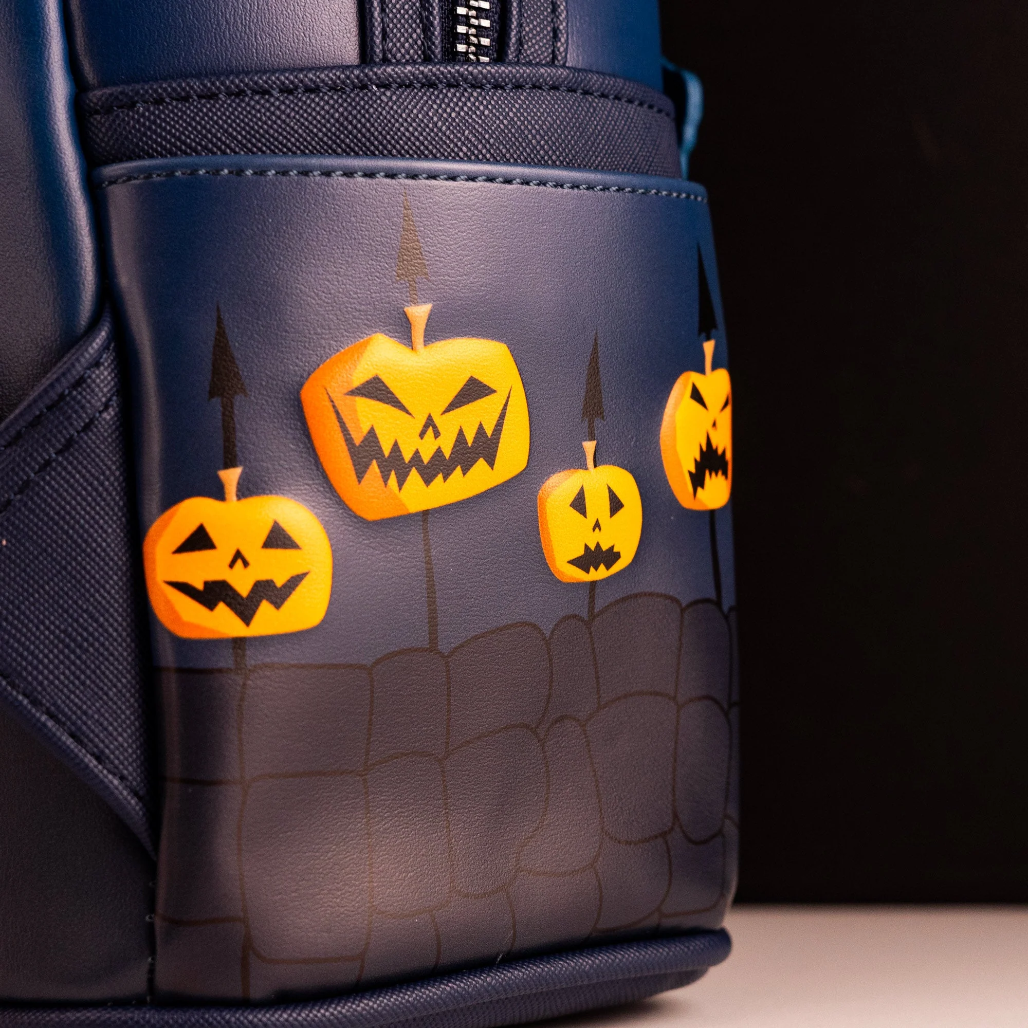 Loungefly x The Nightmare Before Christmas Santa Jack Graveyard Scene GITD Mini Backpack - Image 4