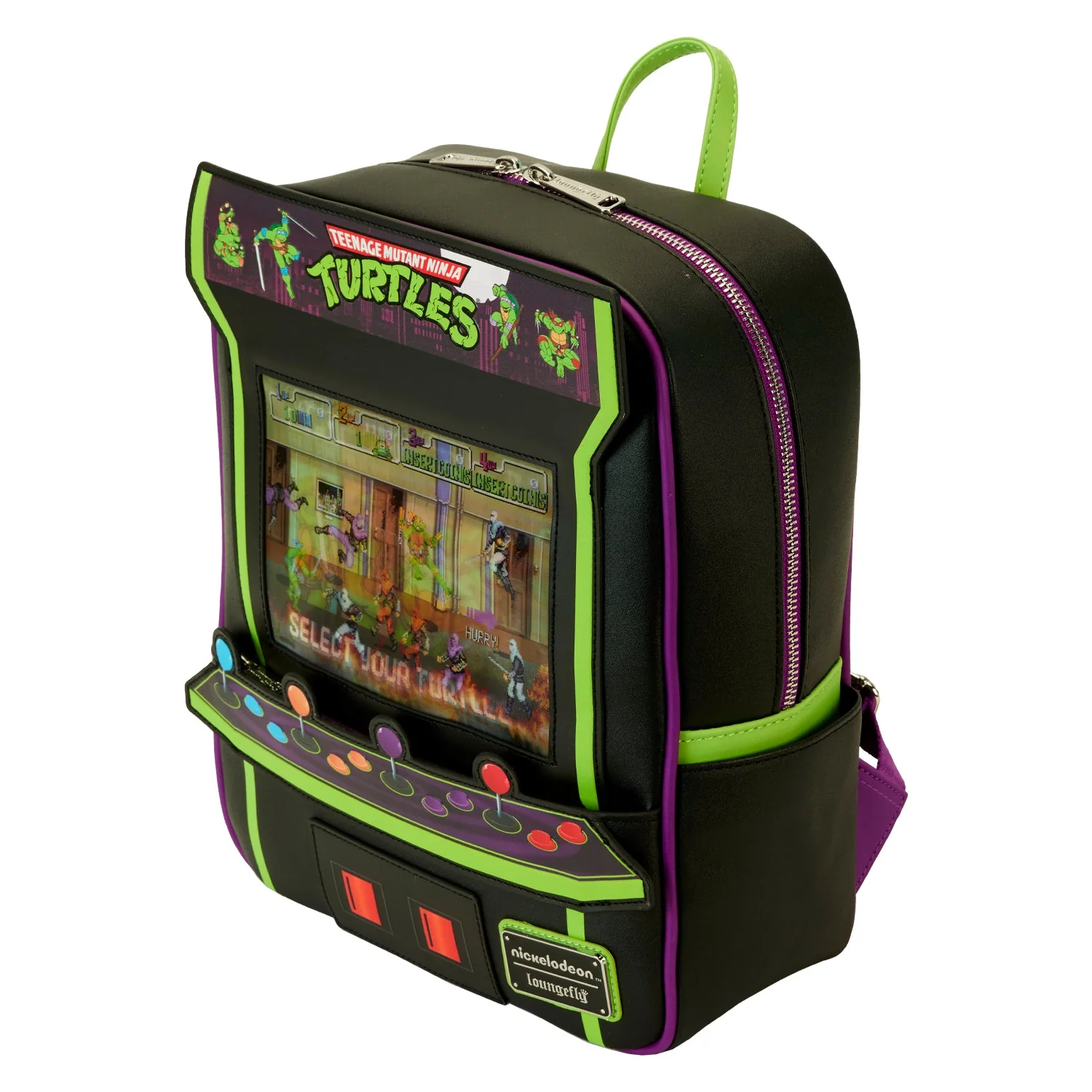 Loungefly x TMNT 40th Anniversary Vintage Arcade Mini Backpack - Image 5