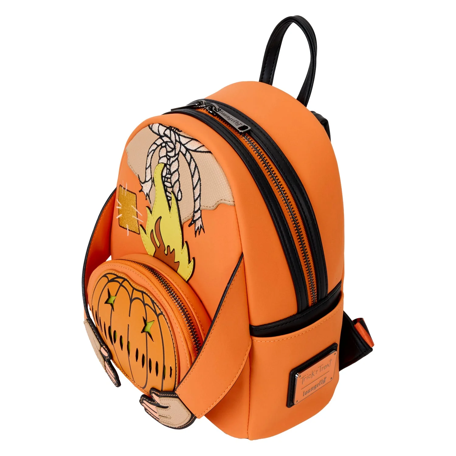 Loungefly x Trick 'r Treat Flaming Head Sam Mini Backpack - Image 4