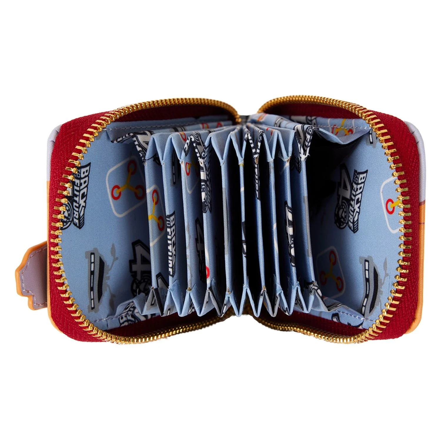 Loungefly x Universal Back to the Future 40th Anniversary DeLorean Accordion Wallet - Image 5