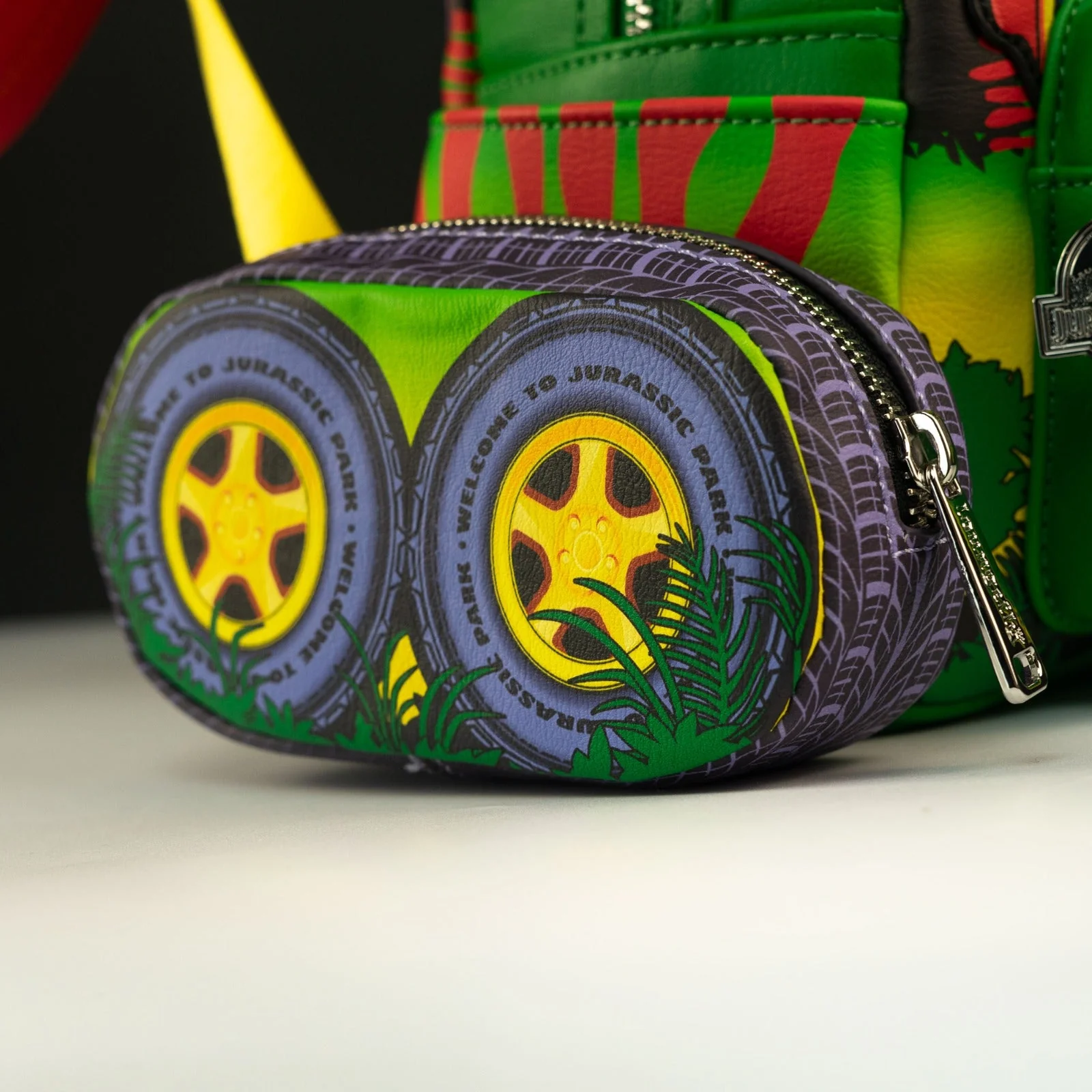 Loungefly x Universal Jurassic Park T-Rex Vehicle Escape Light Up Mini Backpack - Image 6