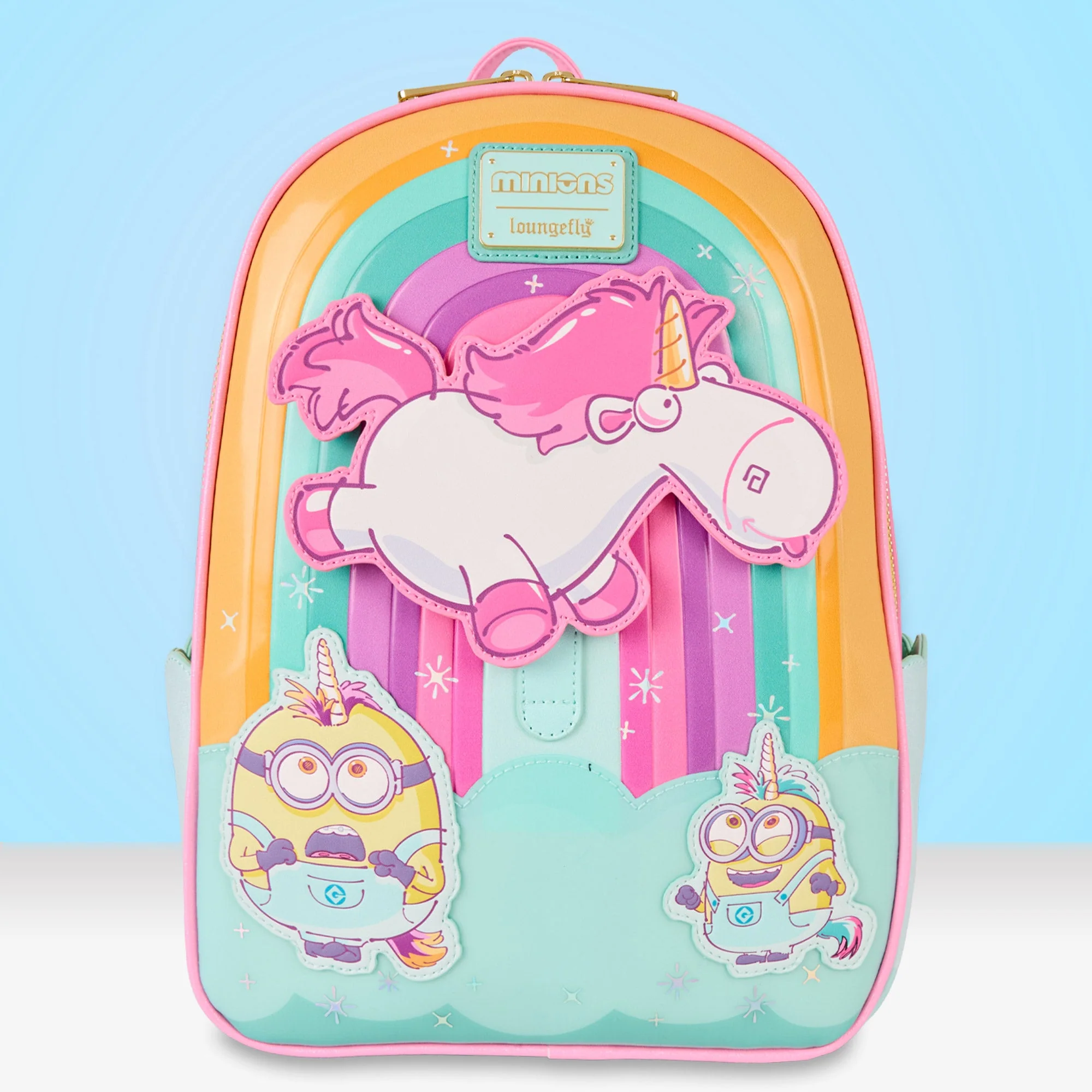 Loungefly x Universal Minions Fluffy the Unicorn Mini Backpack