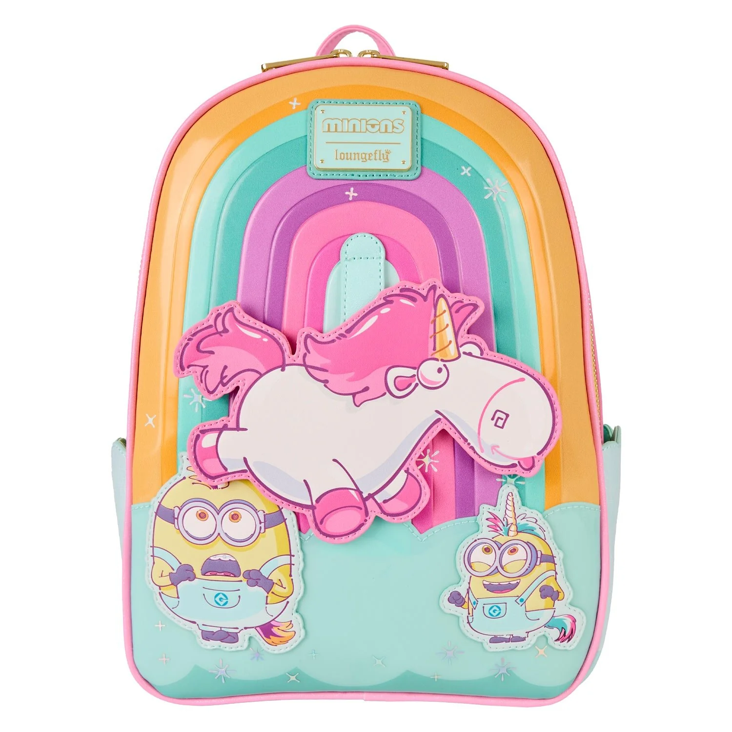 Loungefly x Universal Minions Fluffy the Unicorn Mini Backpack - Image 2