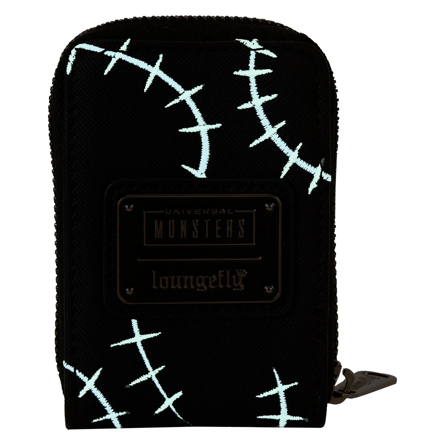 Loungefly x Universal Monsters Bride Of Frankenstein Neon Mask Zip Around Wallet - Image 5