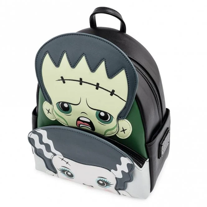 Loungefly x Universal Monsters Frankie and Bride Mini Backpack - Image 3