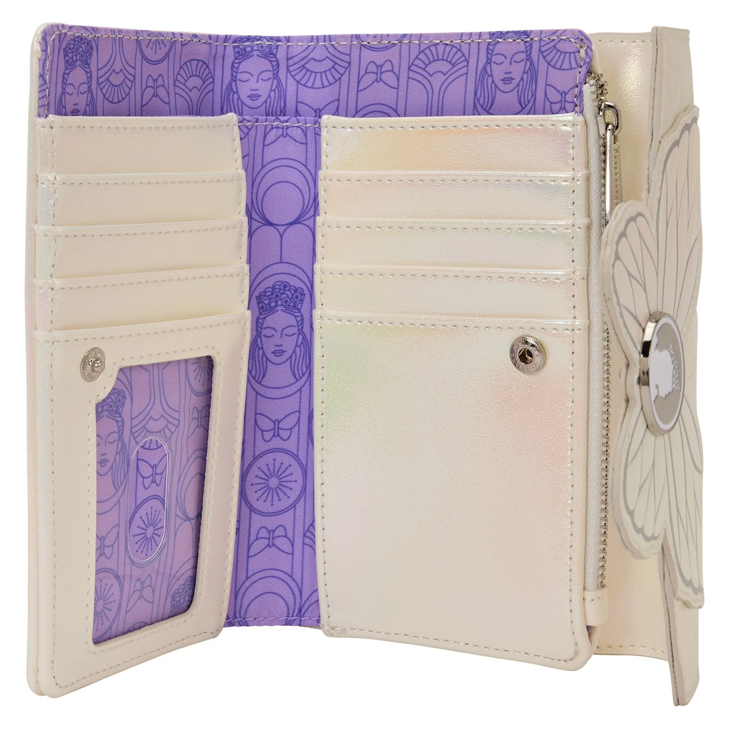 Loungefly x Universal Wicked: Part Two Glinda Butterfly Flap Wallet - Image 3