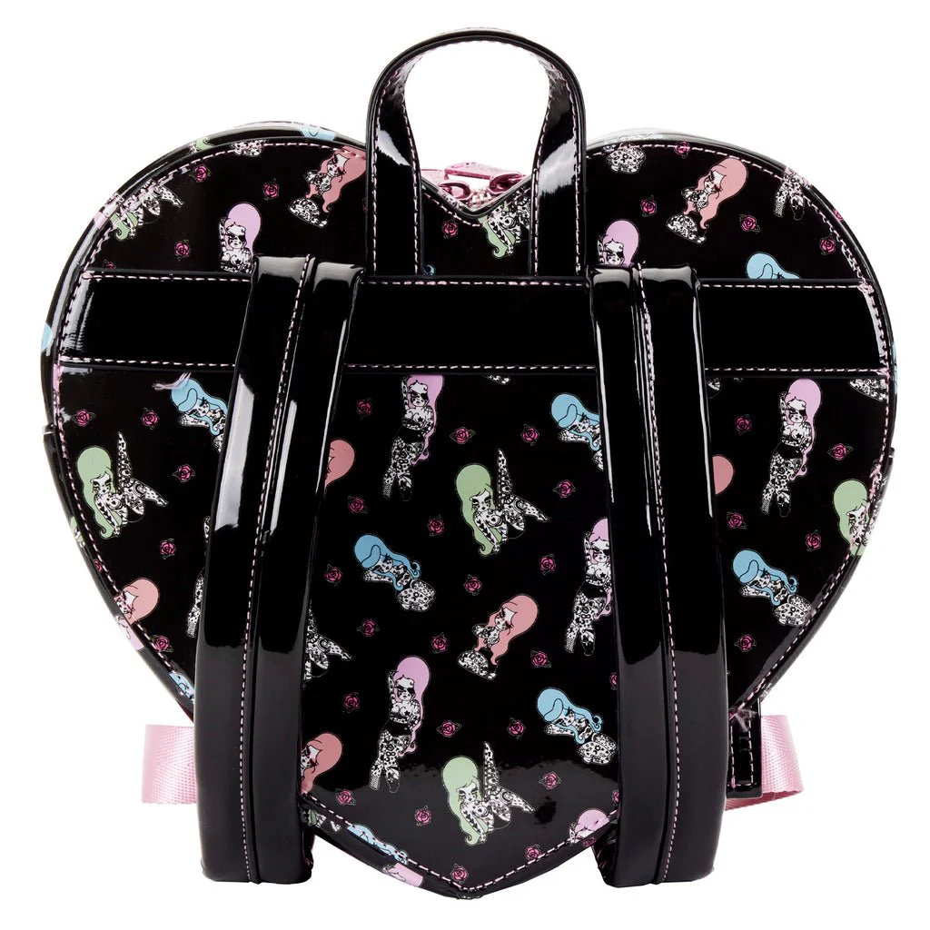 Loungefly x Valfre Double Heart Mini Backpack - Image 3