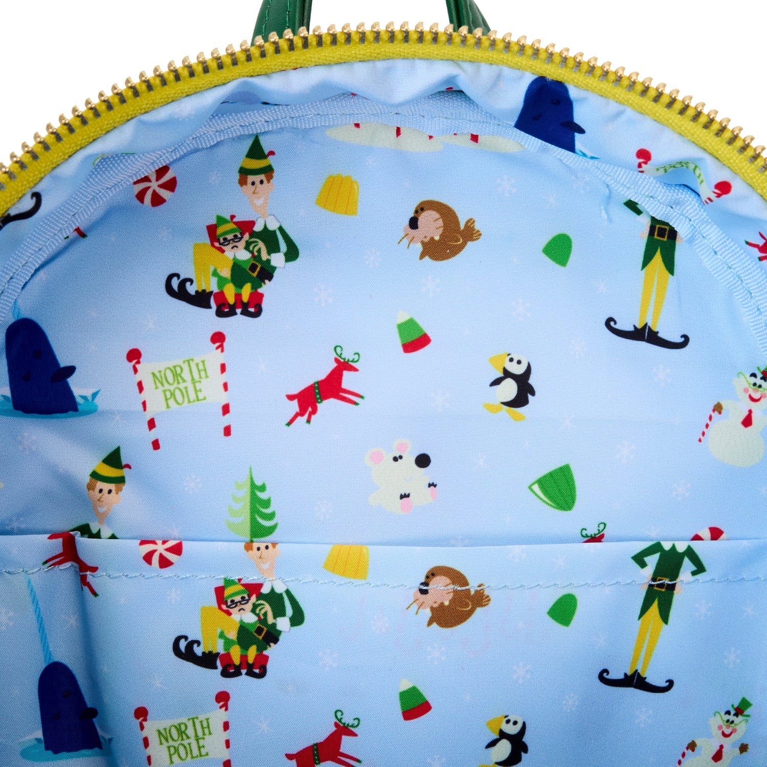 Loungefly x Warner Bros. Elf Buddy Sequin Cosplay Mini Backpack - Image 7