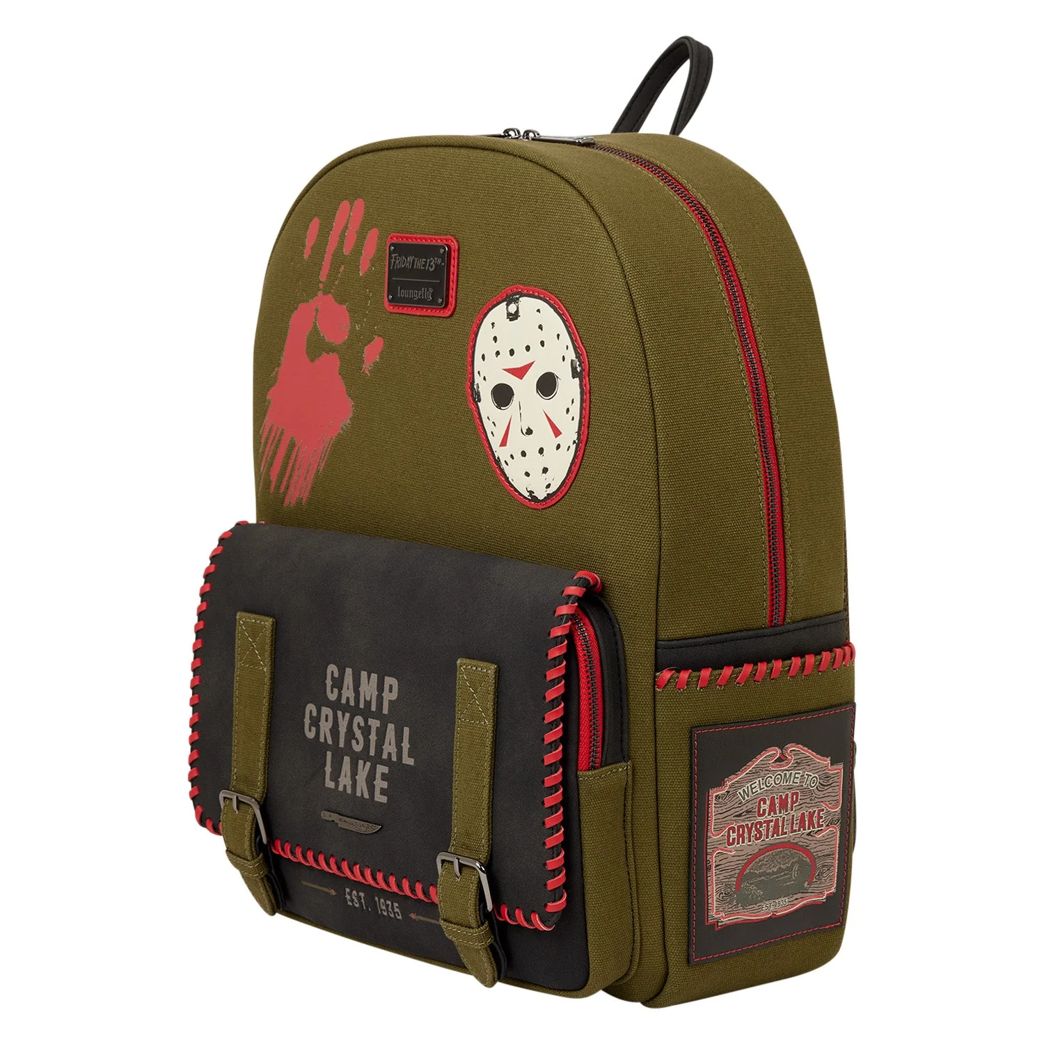 Loungefly x Friday the 13th Camp Crystal Lake Full-Size Backpack - Image 3
