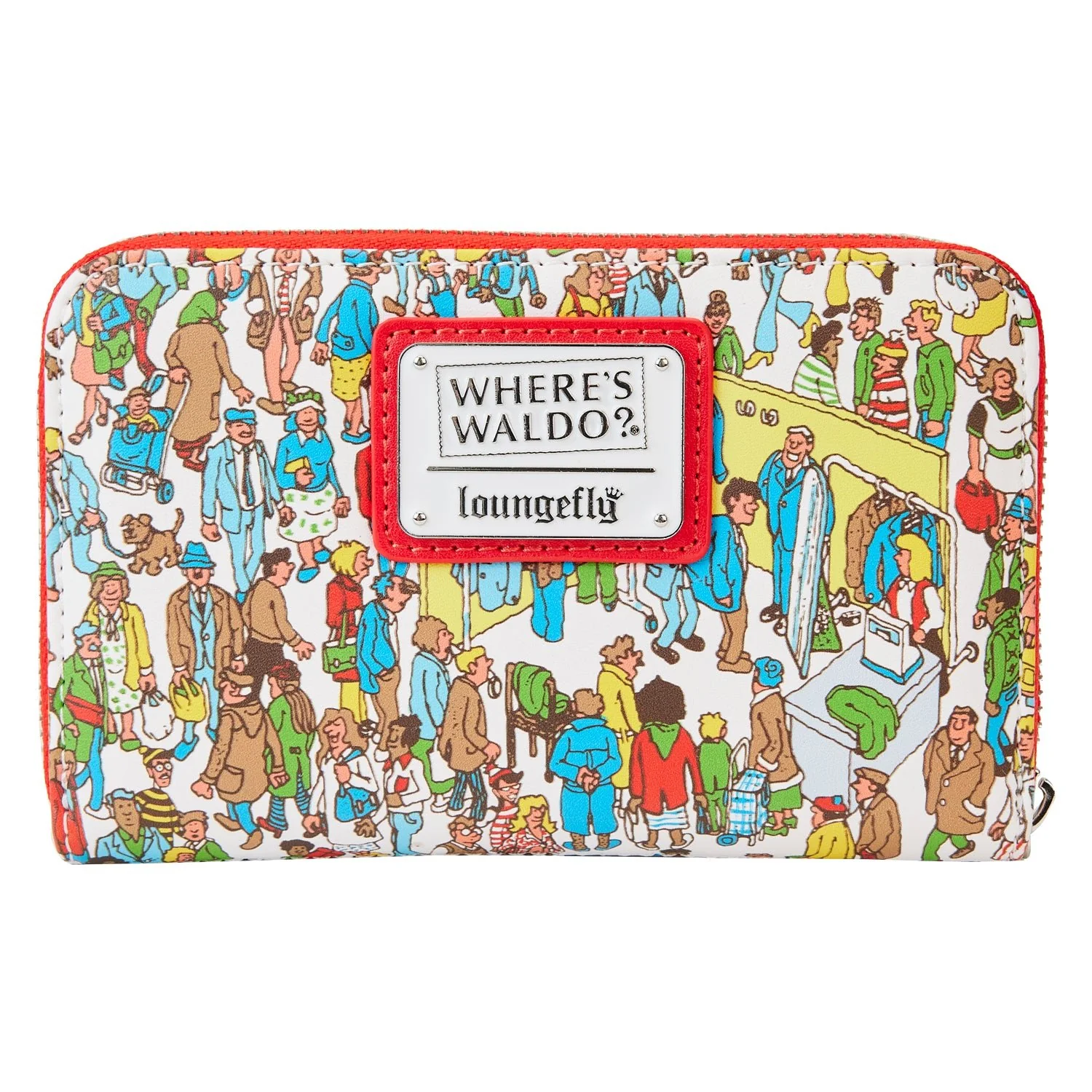 Loungefly x Where's Wally? (Waldo) All Over Print Purse - Image 3