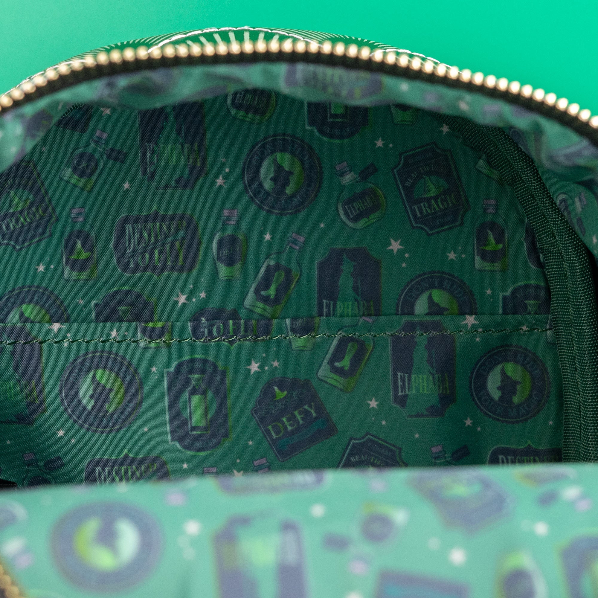 Loungefly x Wicked Elphaba Green Convertible Mini Backpack - Image 11
