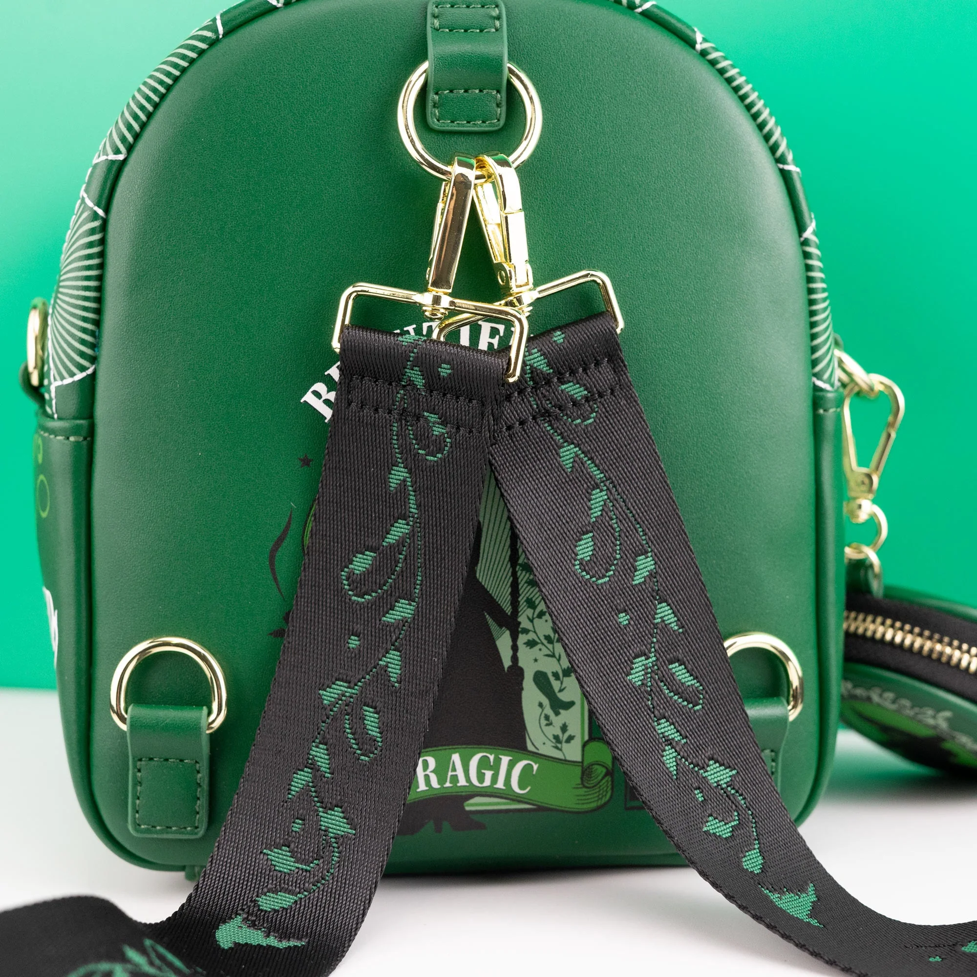 Loungefly x Wicked Elphaba Green Convertible Mini Backpack - Image 3