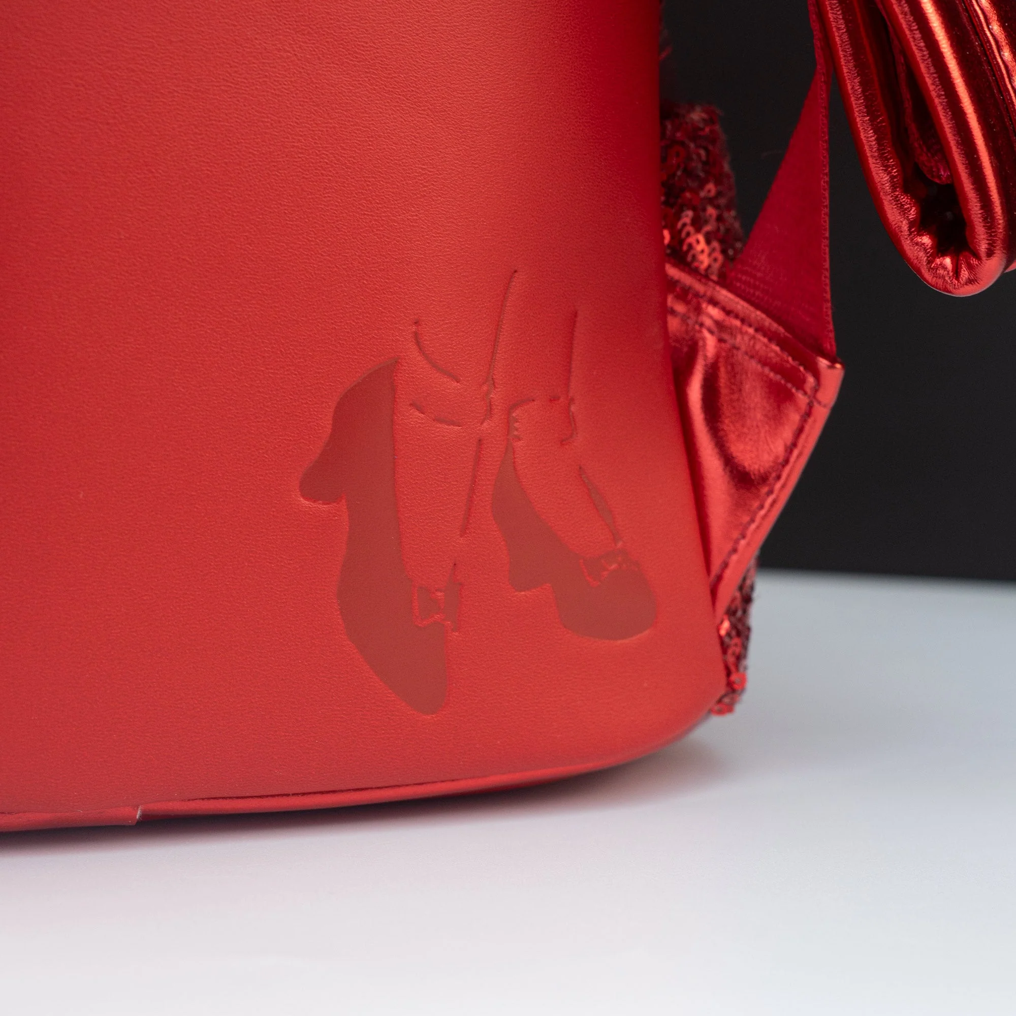 Loungefly x Wizard of Oz Ruby Slippers Sequin Mini Backpack - Image 4