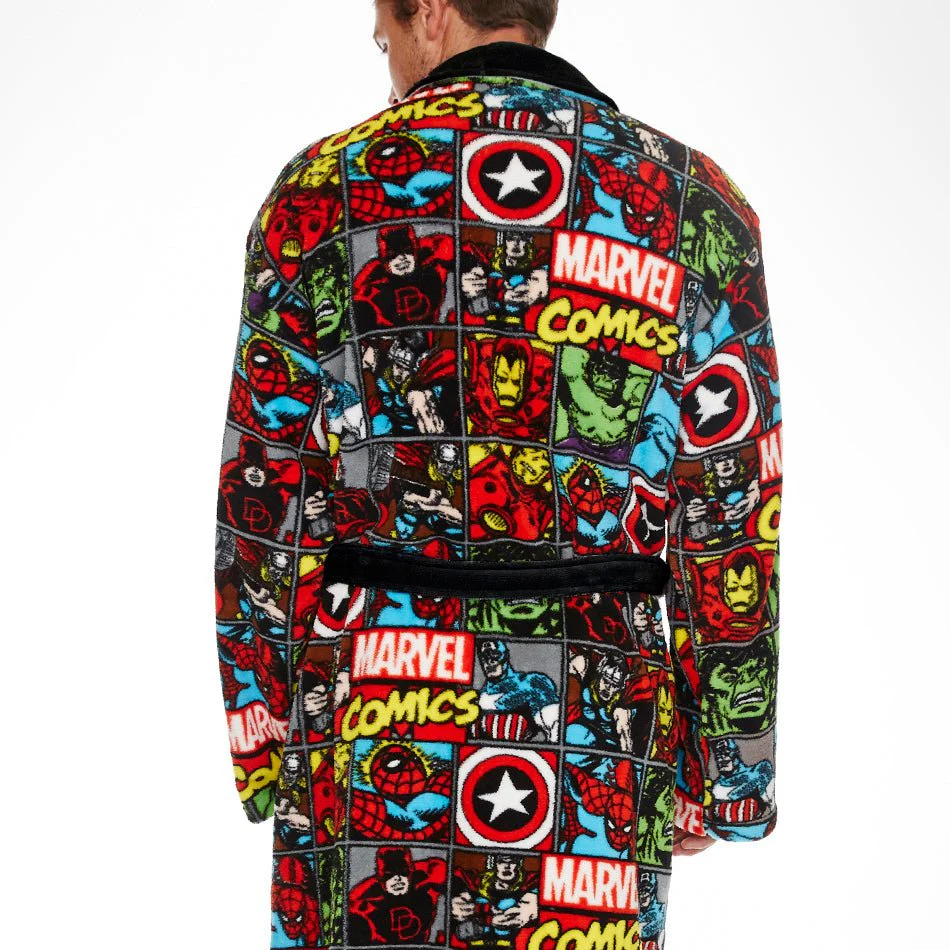 Marvel Avengers Comic Strip Bath Robe - Image 2