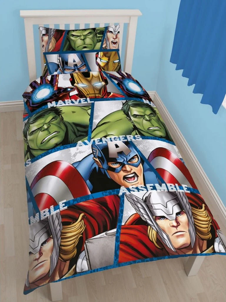 Marvel Avengers Reversible Single Duvet Cover Bedding Set